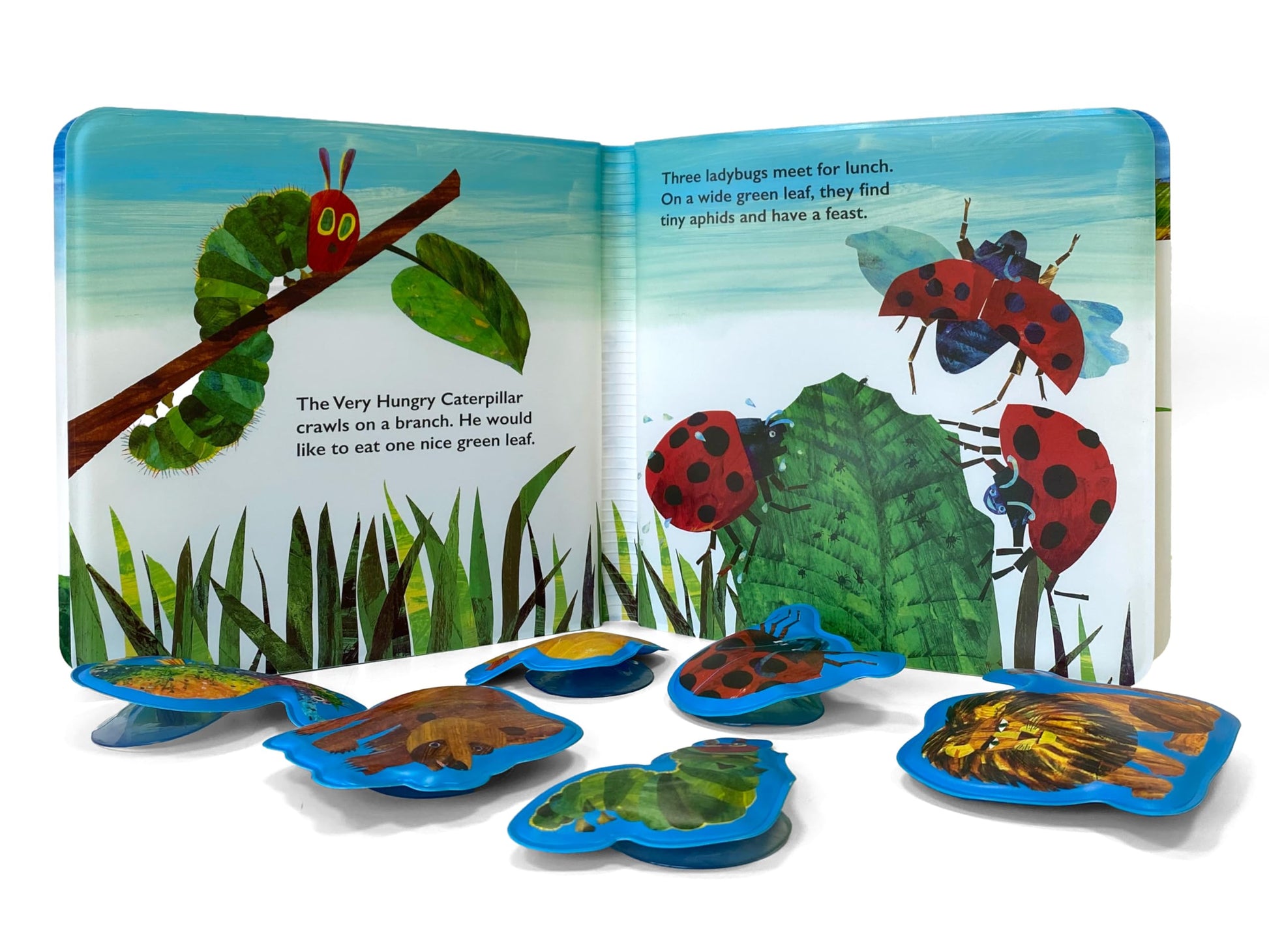 The World of Eric Carle Bath Time Books - Activity Books for kids, Bath book, 6 Padded suction cups, 1 Mesh bag