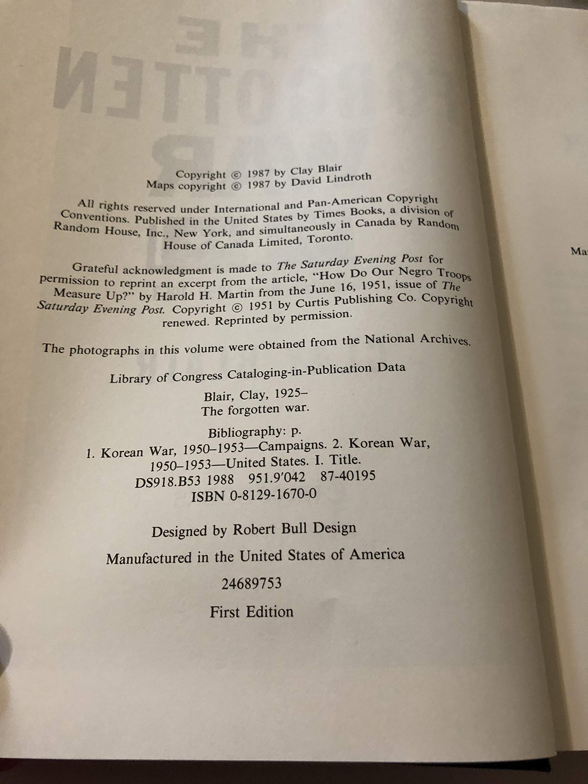 The Forgotten War: America in Korea, 1950-1953