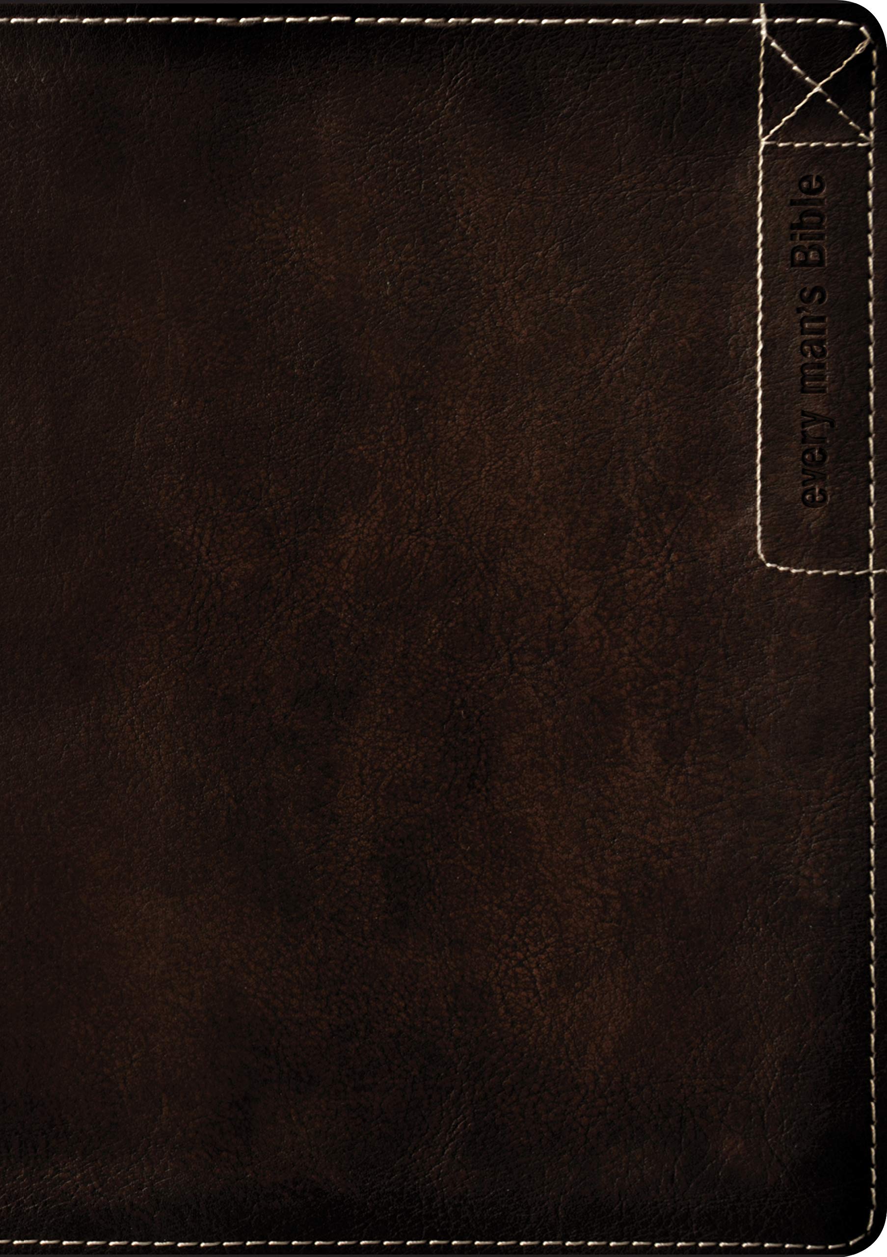 Every Mans Bible NIV, Large Print, Deluxe Explorer Edition (LeatherLike, Rustic Brown, Indexed)