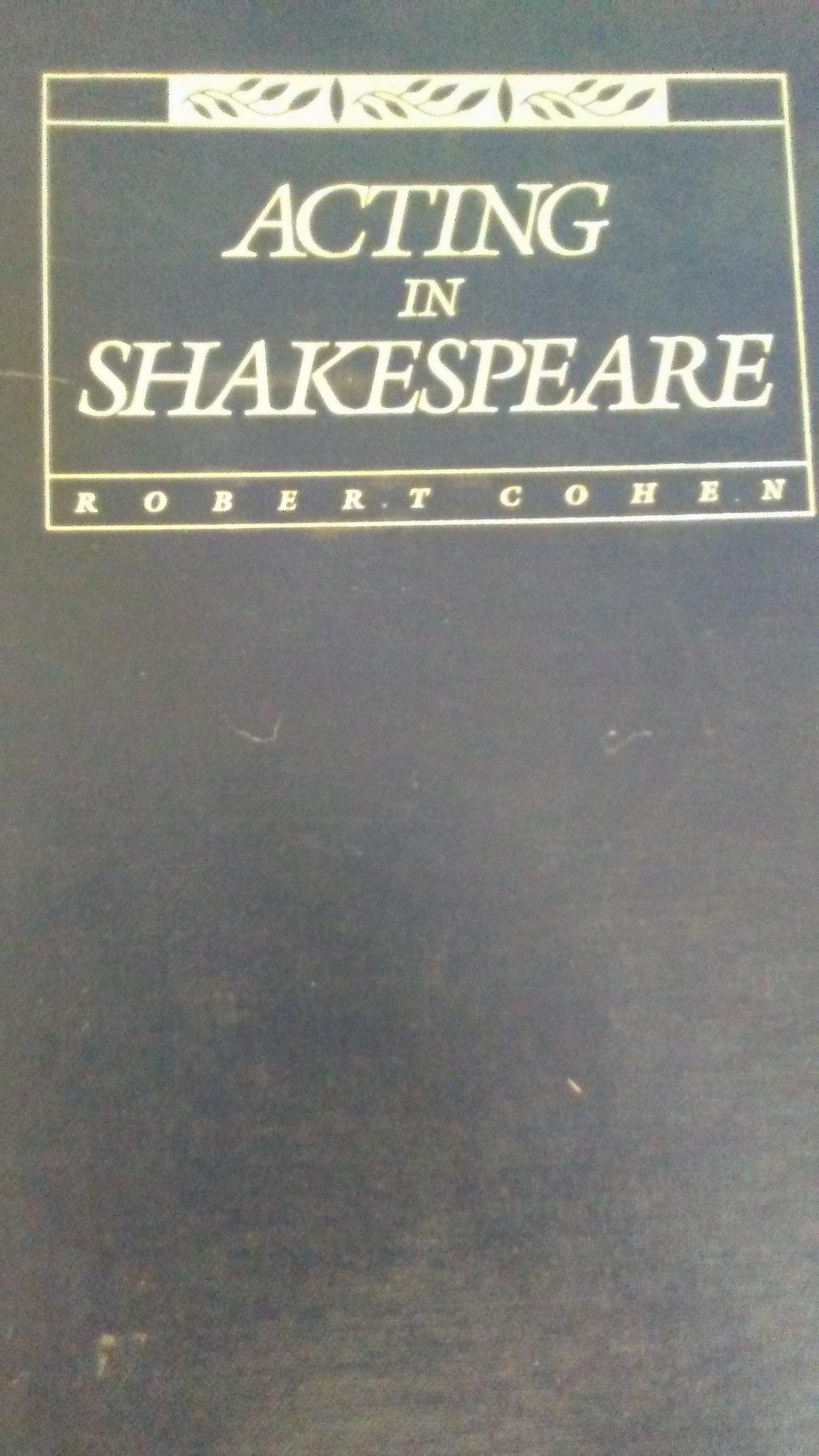 Acting in Shakespeare