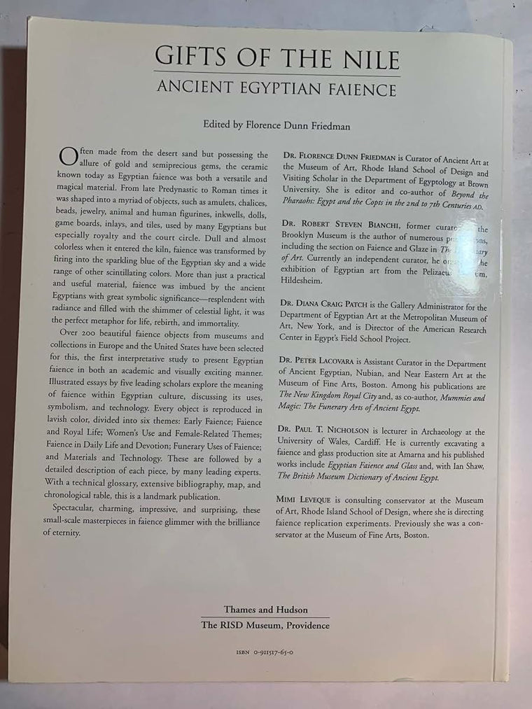 Gifts of the Nile: Ancient Egyptian Faience