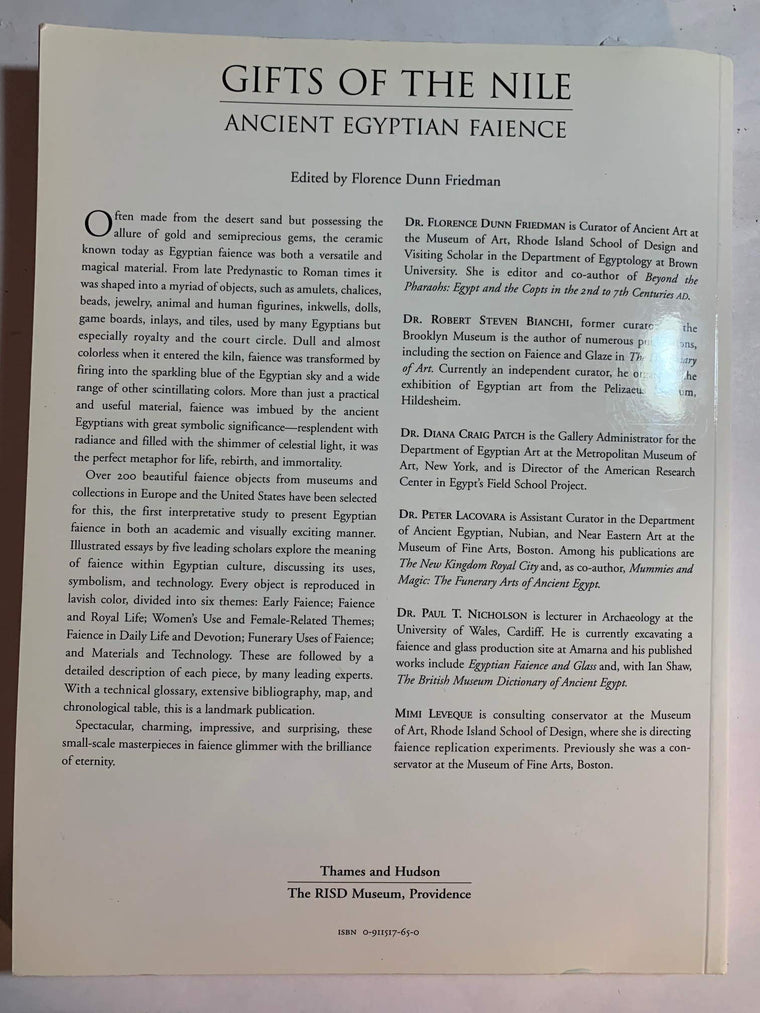 Gifts of the Nile: Ancient Egyptian Faience