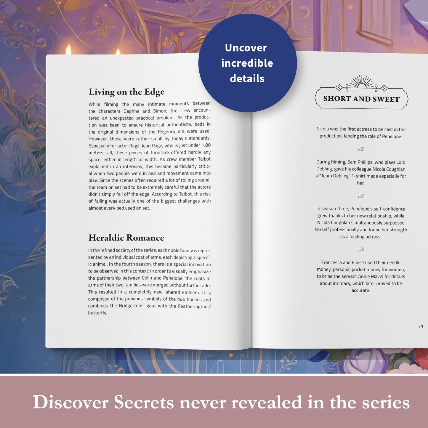 Interesting Facts for Bridgerton Fans - Bridgerton Book with over 300 Facts and Trivia About the Bridgerton Series and Bridgerton Books Series  ... Girls Teens (Mind-Blowing Trivia and Facts)