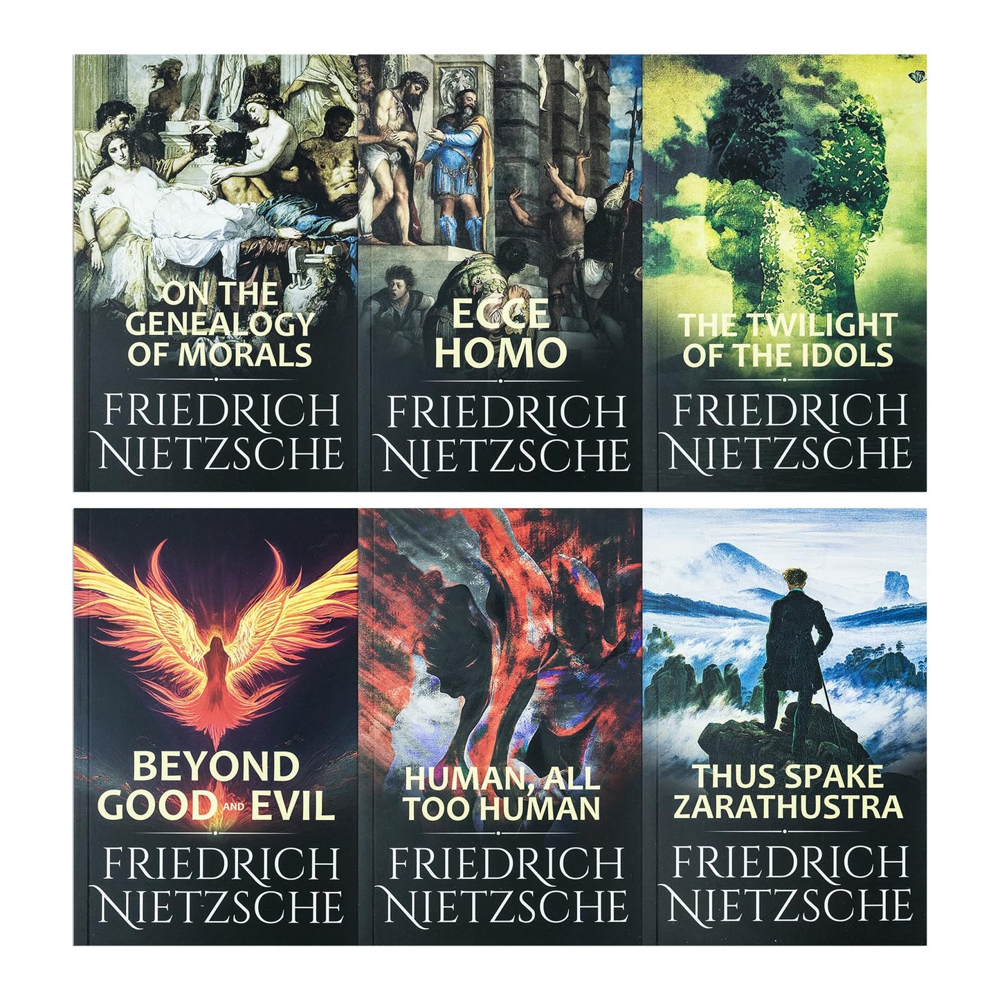 Complete Works Of Friedrich Nietzsche 6 Book Collection (Thus Spake Zarathustra, Human all too human, Beyond good and evil, The twilight of the idols, Ecch homo, On the genealogy of morals)
