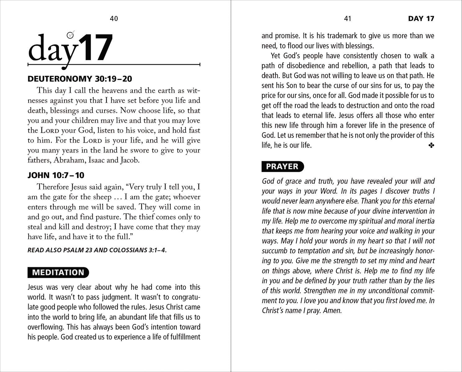 NIV, Once-A-Day 40 Days to Easter Devotional, Paperback