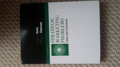 Strategic Marketing Problems: Cases and Comments