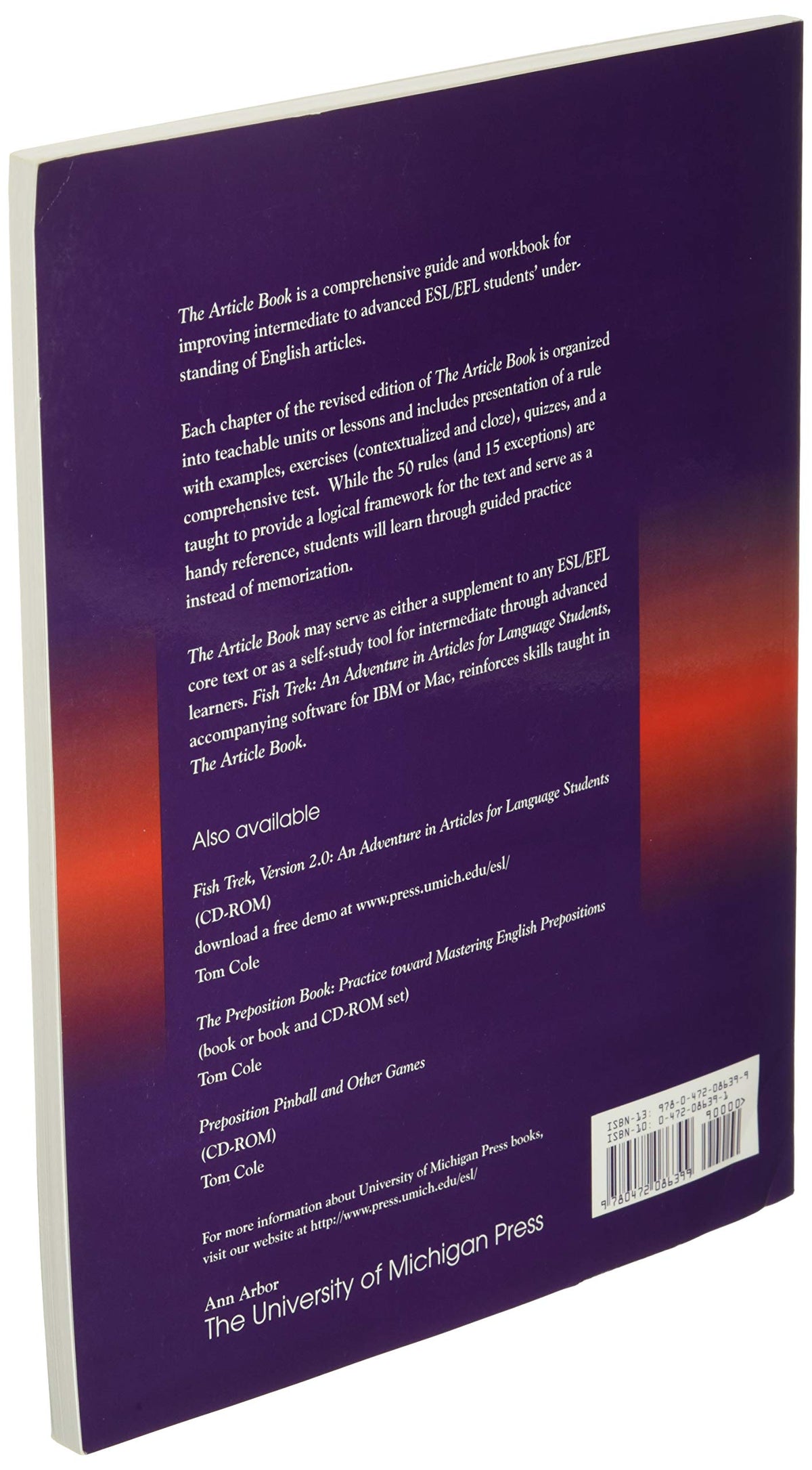 The Article Book: Practice toward Mastering a, an, and the
