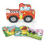 Fire Truck Tales - Wheeled Board Book Set, 3-Book Gift Set With Rolling Fire Engine Vehicle Slipcase for Toddlers (Roll & Play Stories)