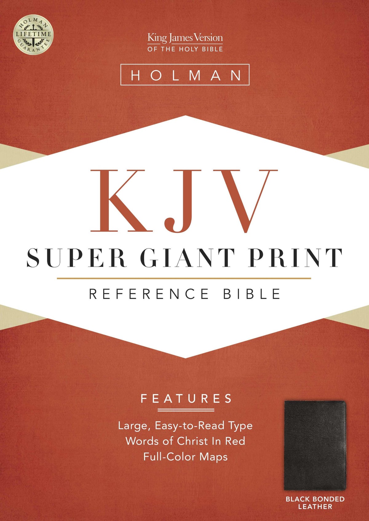 KJV Super Giant Print Reference Bible, Black Bonded Leather (King James Version)