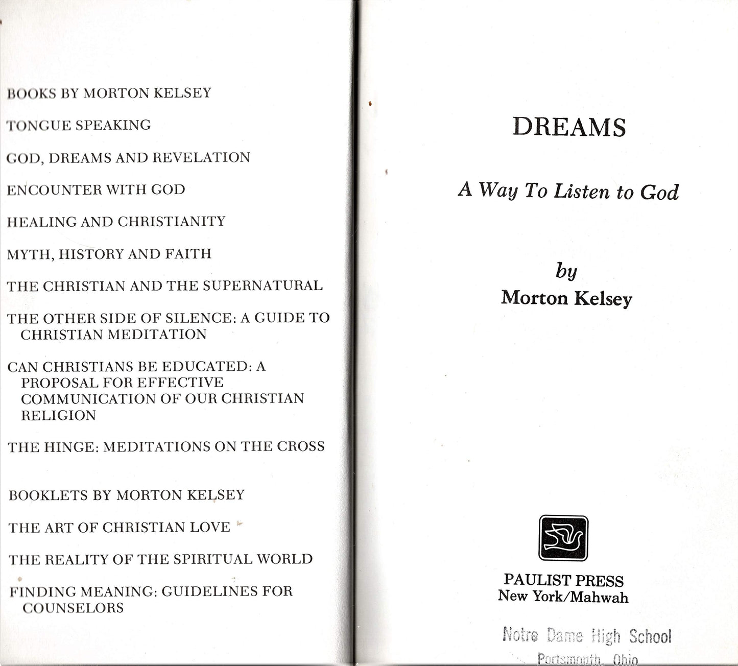 Dreams: A Way to Listen to God