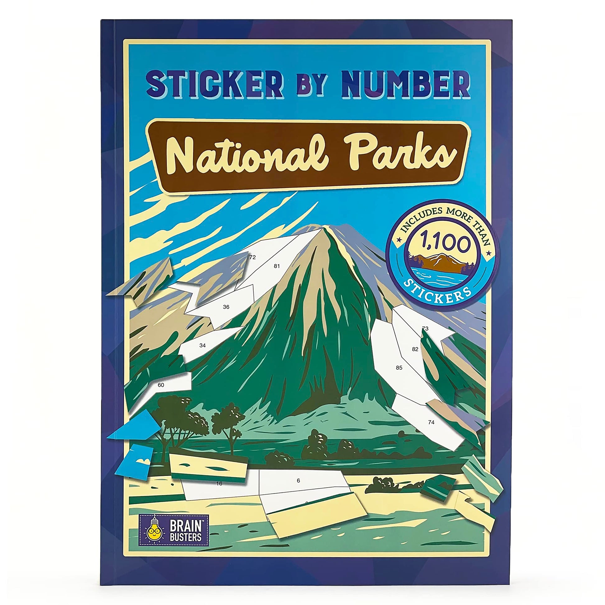 Sticker by Number America's National Parks - 12 Beautiful National Park Scenes