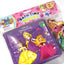 Disney Princess Bath Time Books - Activity Books for kids, Bath book, 6 Padded suction cups, 1 Mesh bag