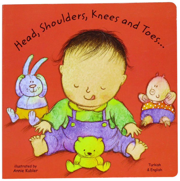 Head, Shoulders, Knees and Toes in Turkish and 'English (Board Books) (English and Turkish Edition)