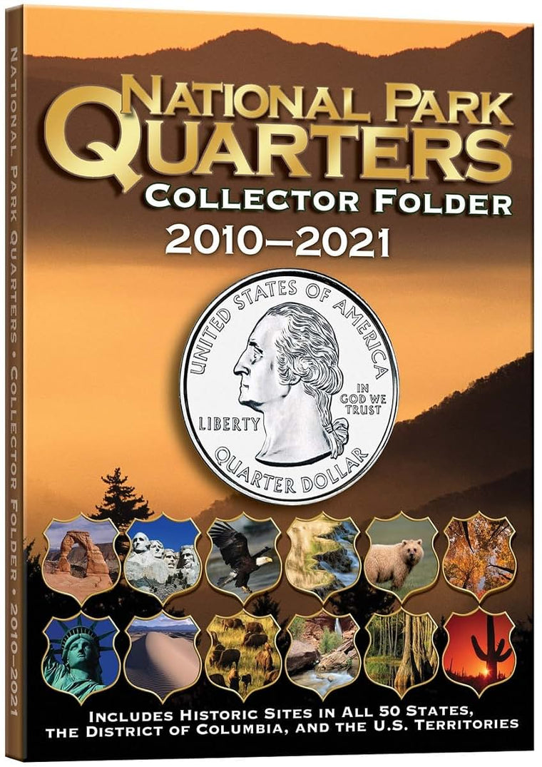 National Park Coin Single Mint Folder 2010-2021 by Whitman
