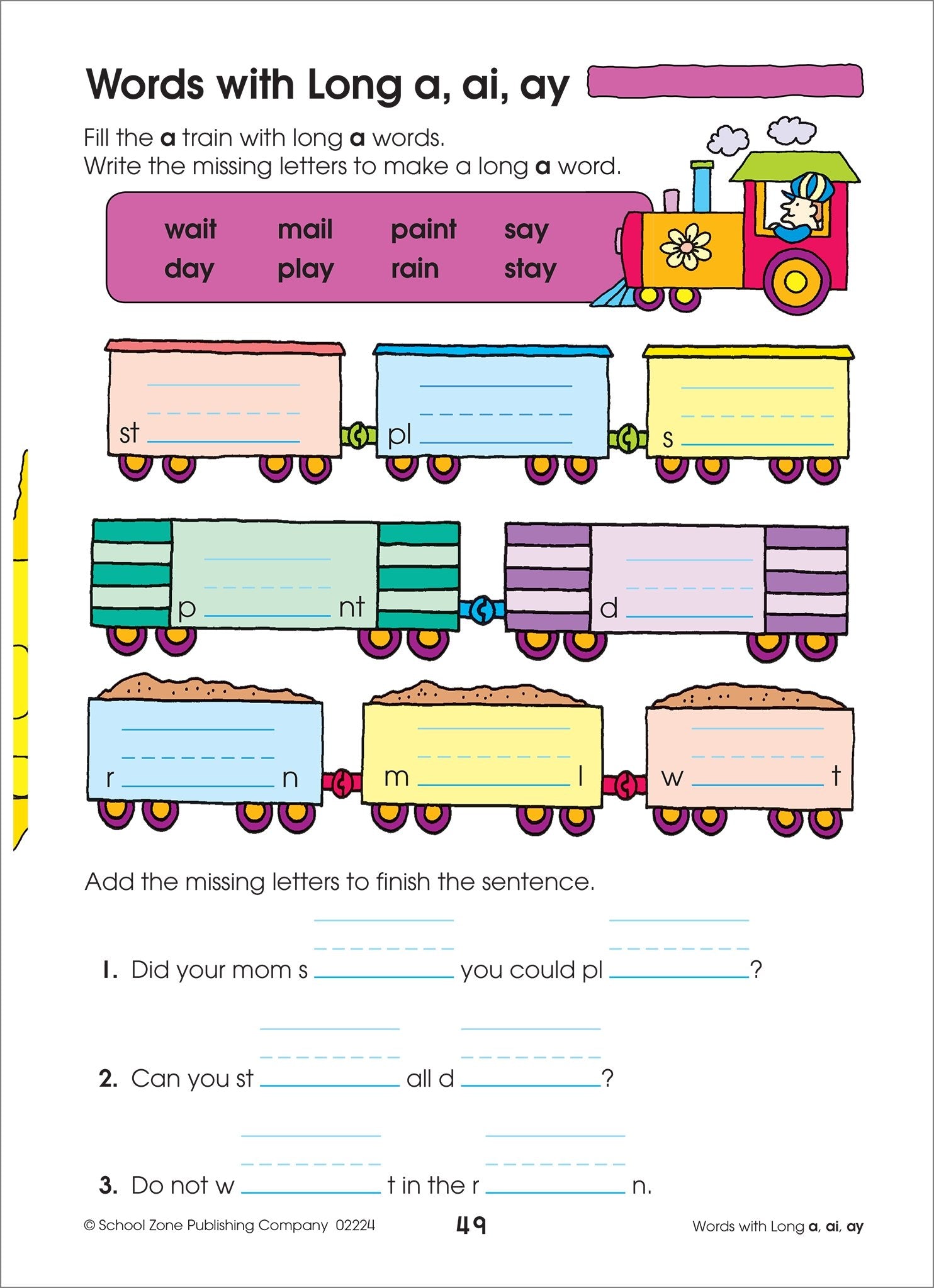 School Zone Spelling Puzzles 1-2 Workbook: 64 Pages, 1st Grade, 2nd Grade, Compound Words, Vowels, Consonants, Pronunciation, Writing, Ages 6 to 8 (I Know It! Book Series)