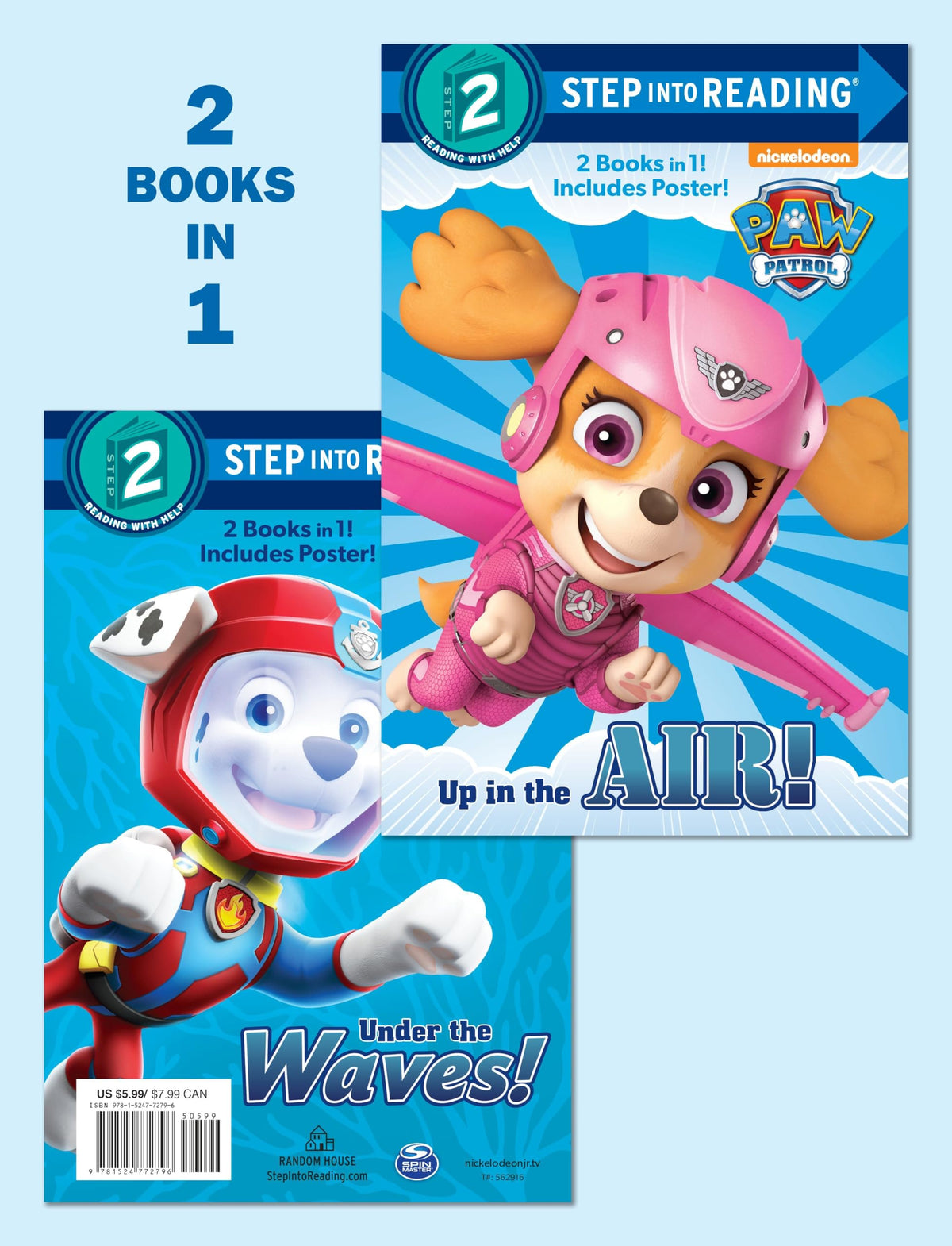 Up in the Air!/Under the Waves! (PAW Patrol) (Step into Reading)