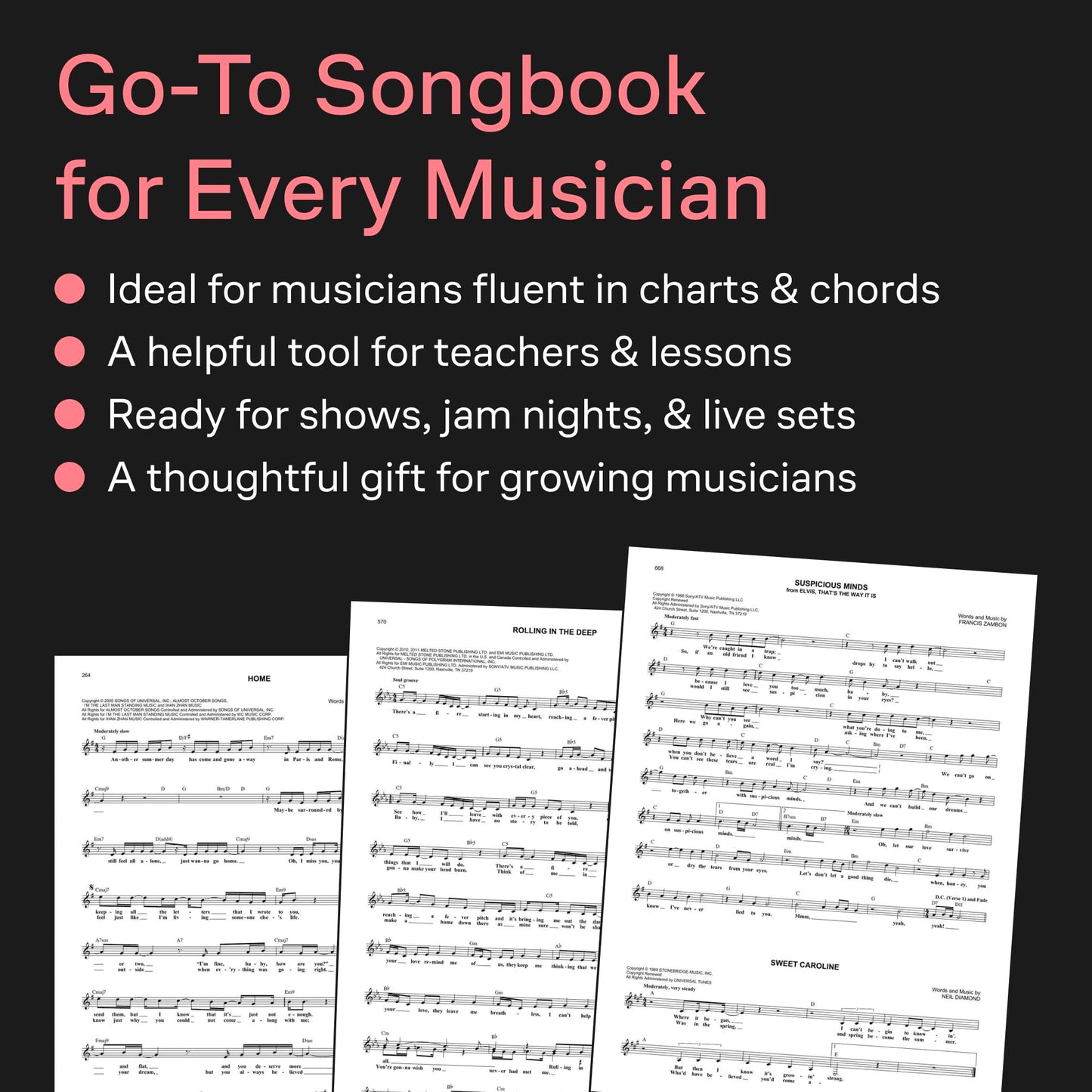Best Fake Book Ever 5th Edition: Over 1000 Songs for Keyboard Vocal Guitar and All C Instruments  Comprehensive Sheet Music with Chords Lyrics and Melodies  Songbook for performers and students