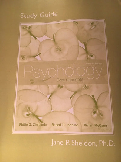 Study Guide for Psychology: Core Concepts