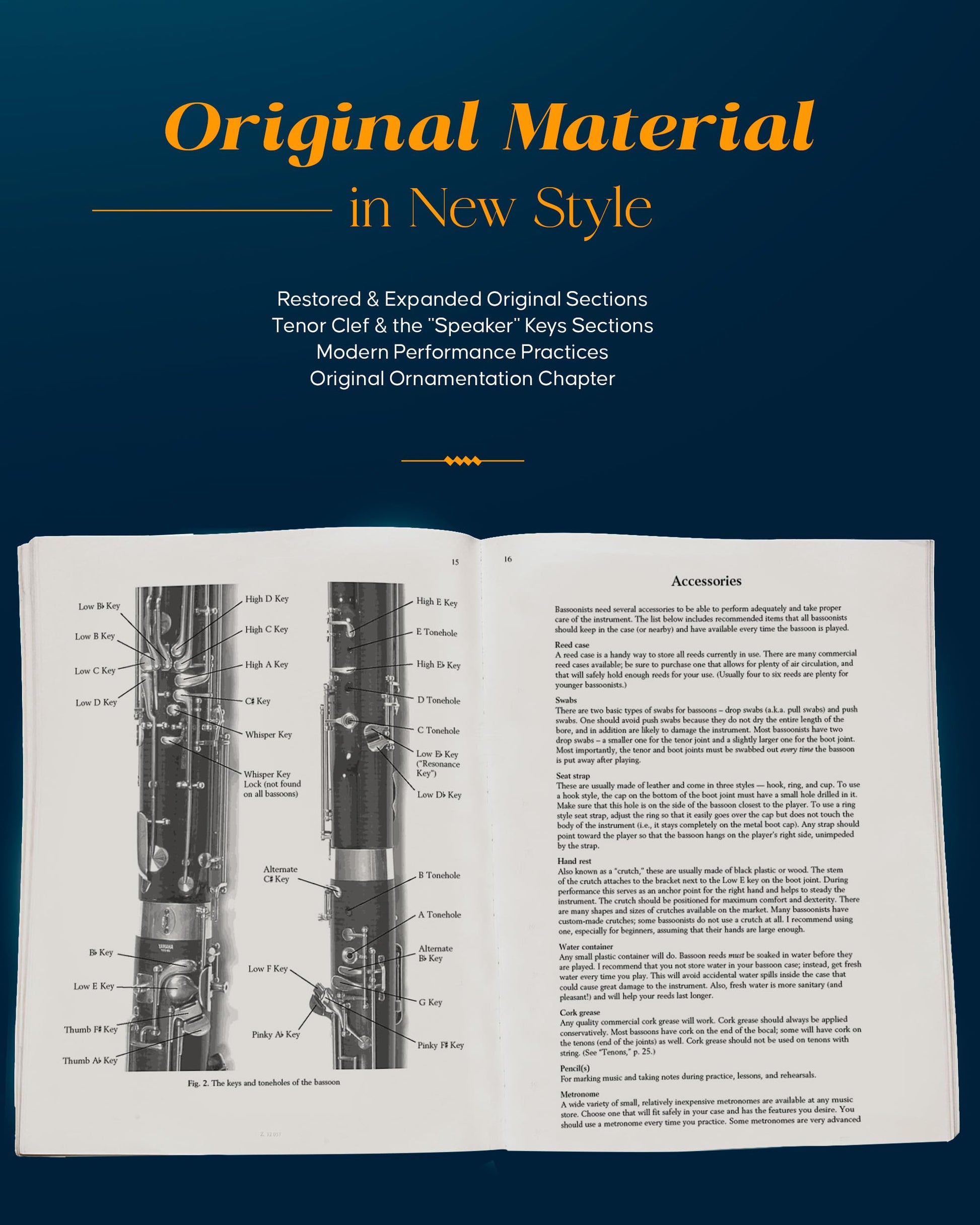 The New Weissenborn Method for Bassoon: (Spiral Bound) - Sheet Music Book with Over 50 Photographs, Fingering Charts, In-Depth Instructions, and More