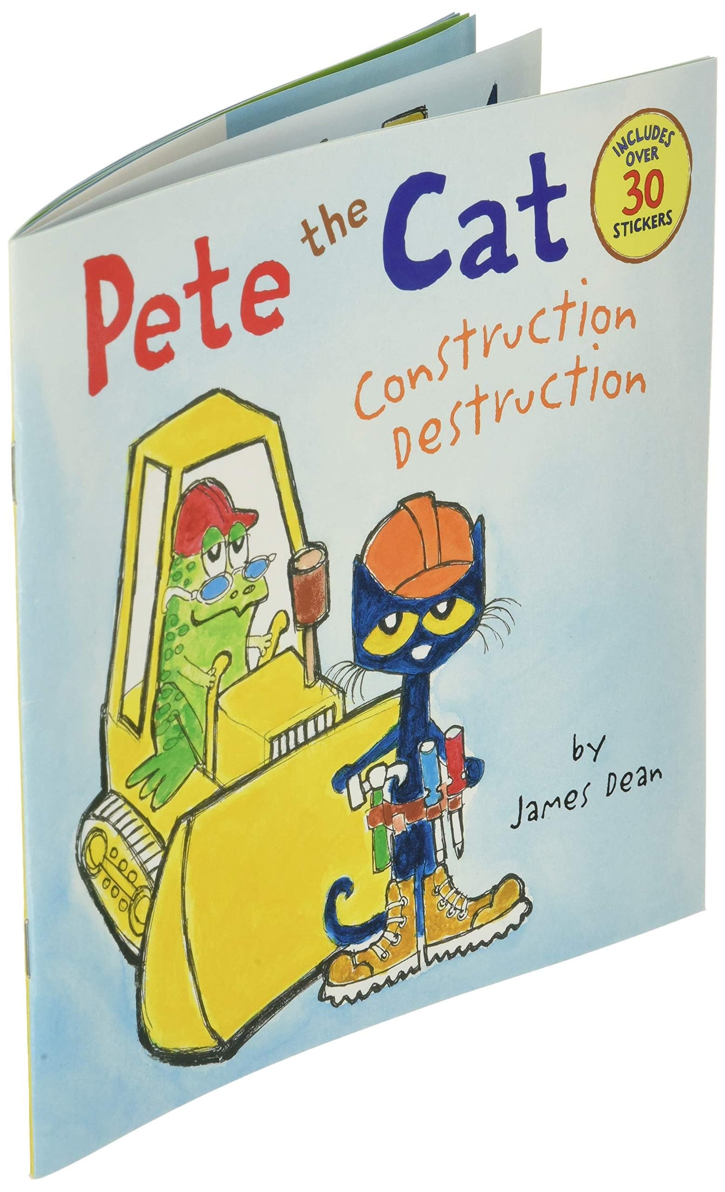 Pete the Cat: Construction Destruction: Includes Over 30 Stickers! - A Groovy Building Story About Playground Creation, Teamwork, and Dreaming Big