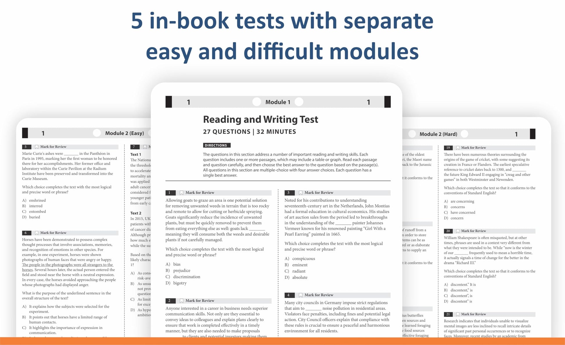 Digital SAT Practice Tests: 900+ SAT Practice Questions  5 Full-Length Tests with Detailed Explanations, Adaptive Online Tests & Free Scoring Tool for 2026 Exam