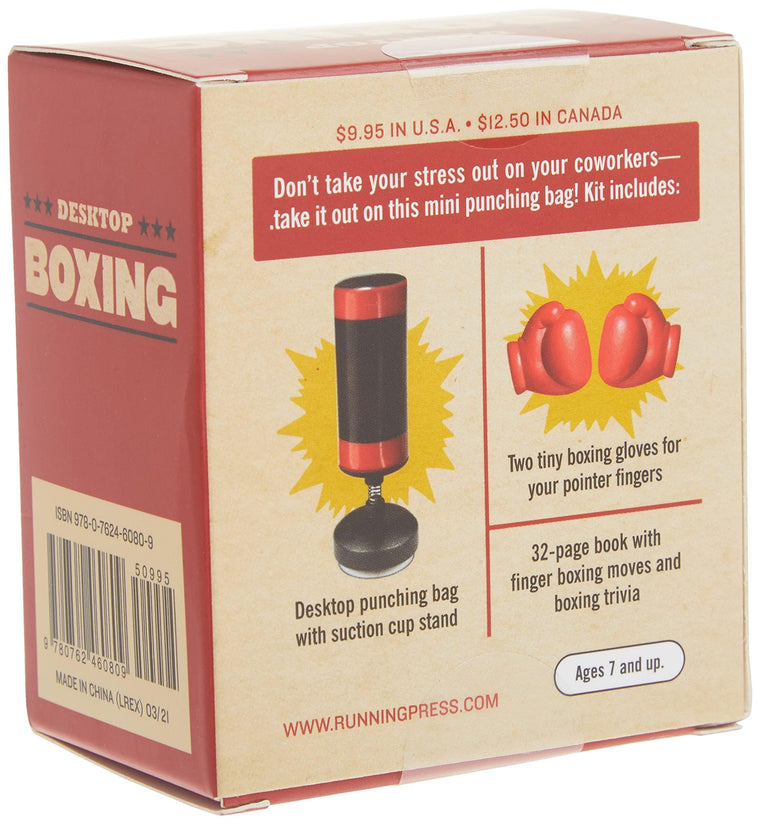 Desktop Boxing: Knock Out Your Stress! (RP Minis) — back cover