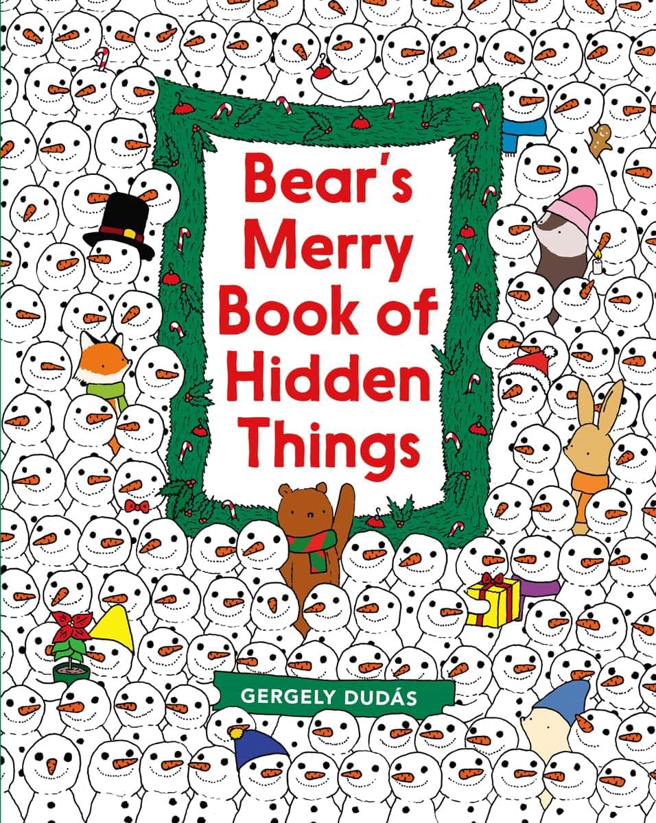 Bear's Merry Book of Hidden Things: Christmas Seek-and-Find: A Christmas Holiday Book for Kids