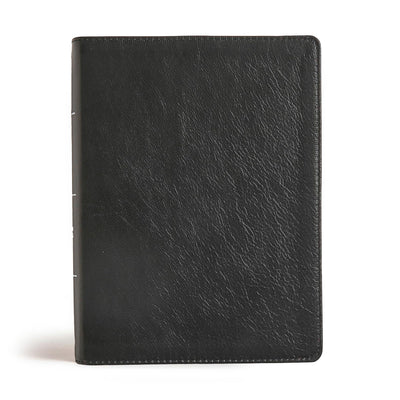 CSB Tony Evans Study Bible, Black Genuine Leather, Black Letter, Study Notes and Commentary, Articles, Videos, Charts, Easy-to-Read Bible Serif Type