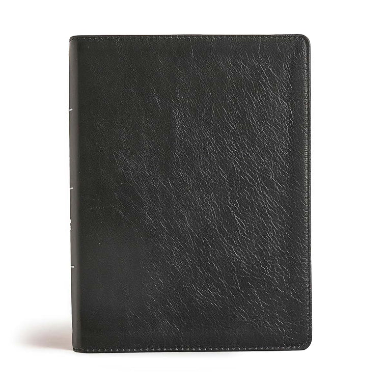 CSB Tony Evans Study Bible, Black Genuine Leather, Black Letter, Study Notes and Commentary, Articles, Videos, Charts, Easy-to-Read Bible Serif Type