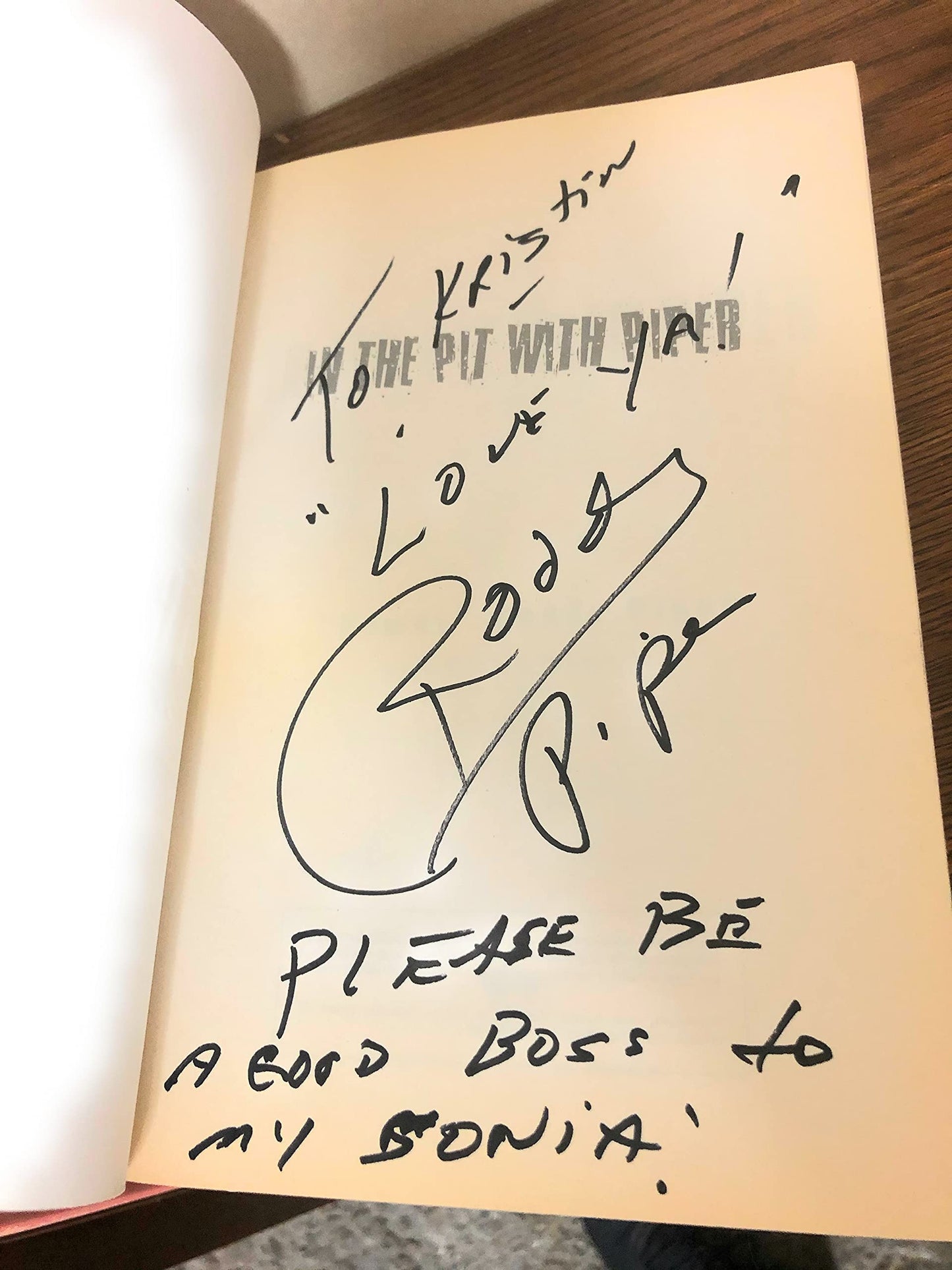 In The Pit With Piper by Rowdy Roddy Piper