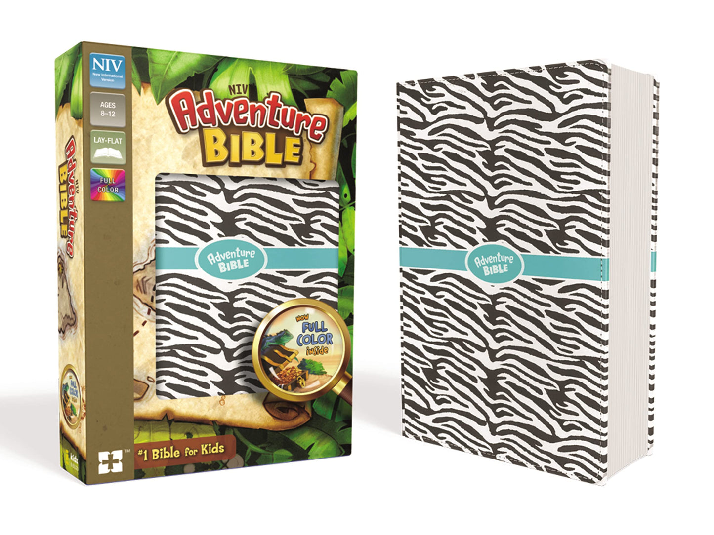 NIV, Adventure Bible, Leathersoft, Zebra Print, Full Color I