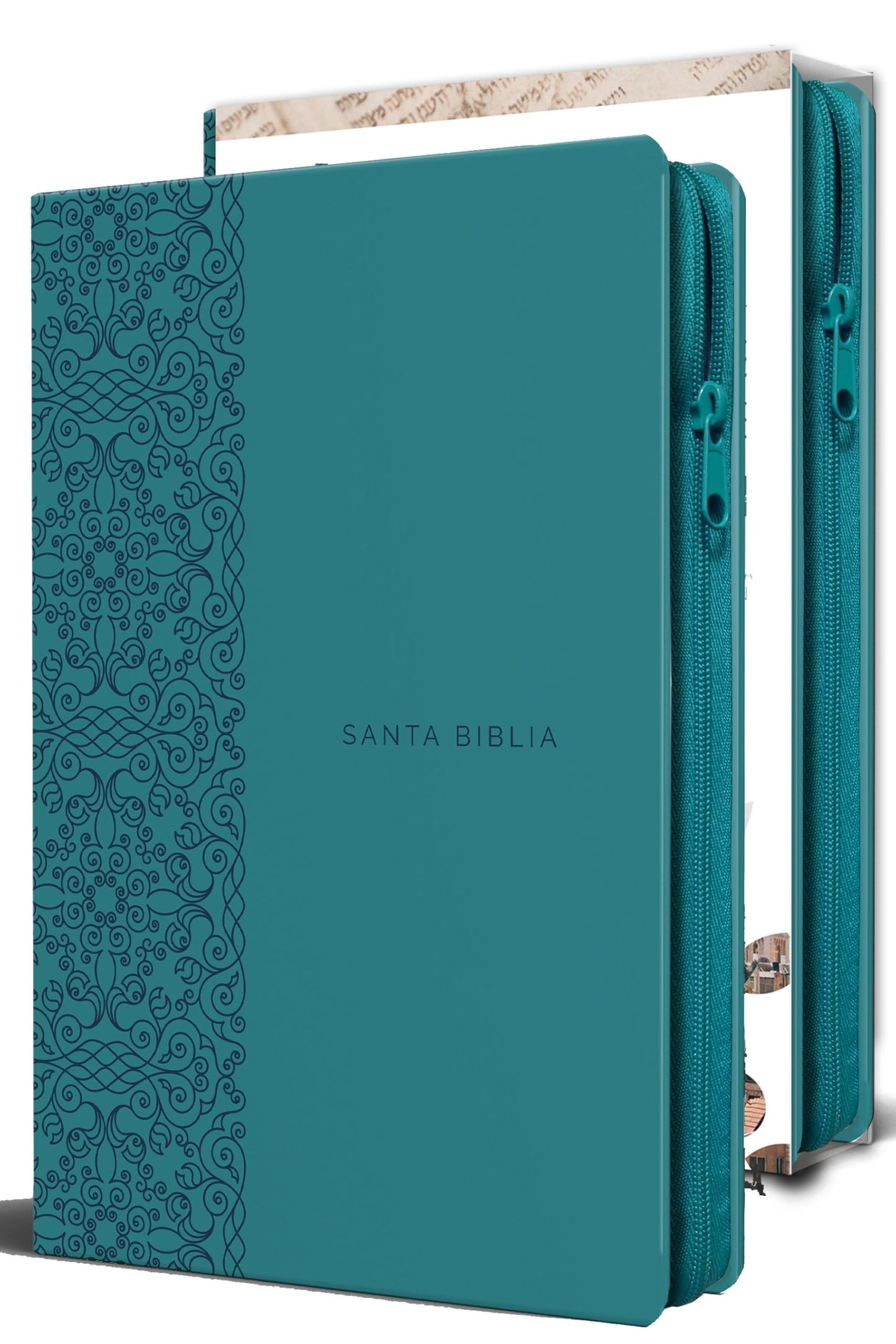 Biblia Reina Valera 1960 letra grande. Smil piel aguamarina,
