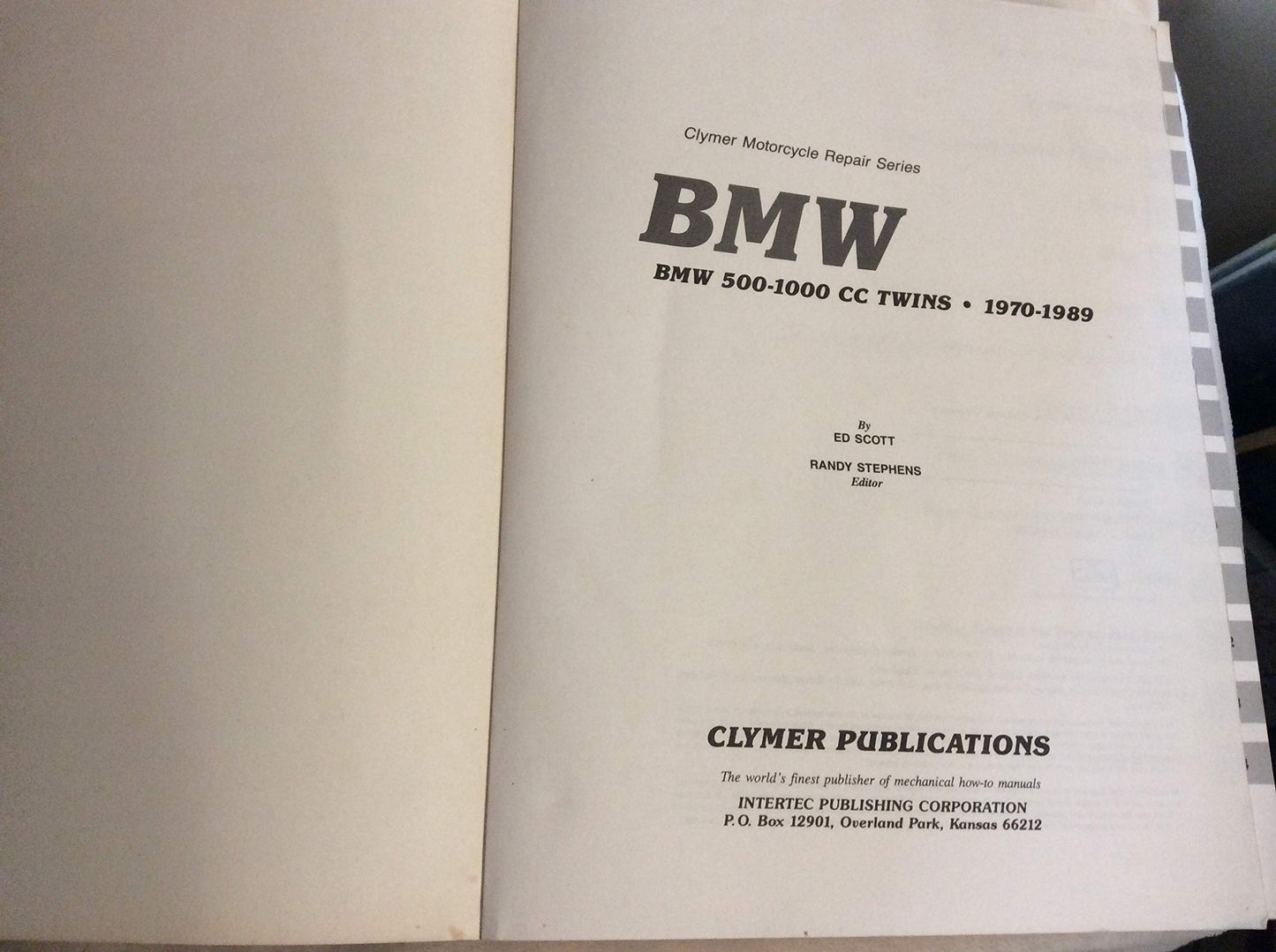 Clymer BMW R-Series, 1970-1989 Service - Repair - Maintenance ( Motorcycle )