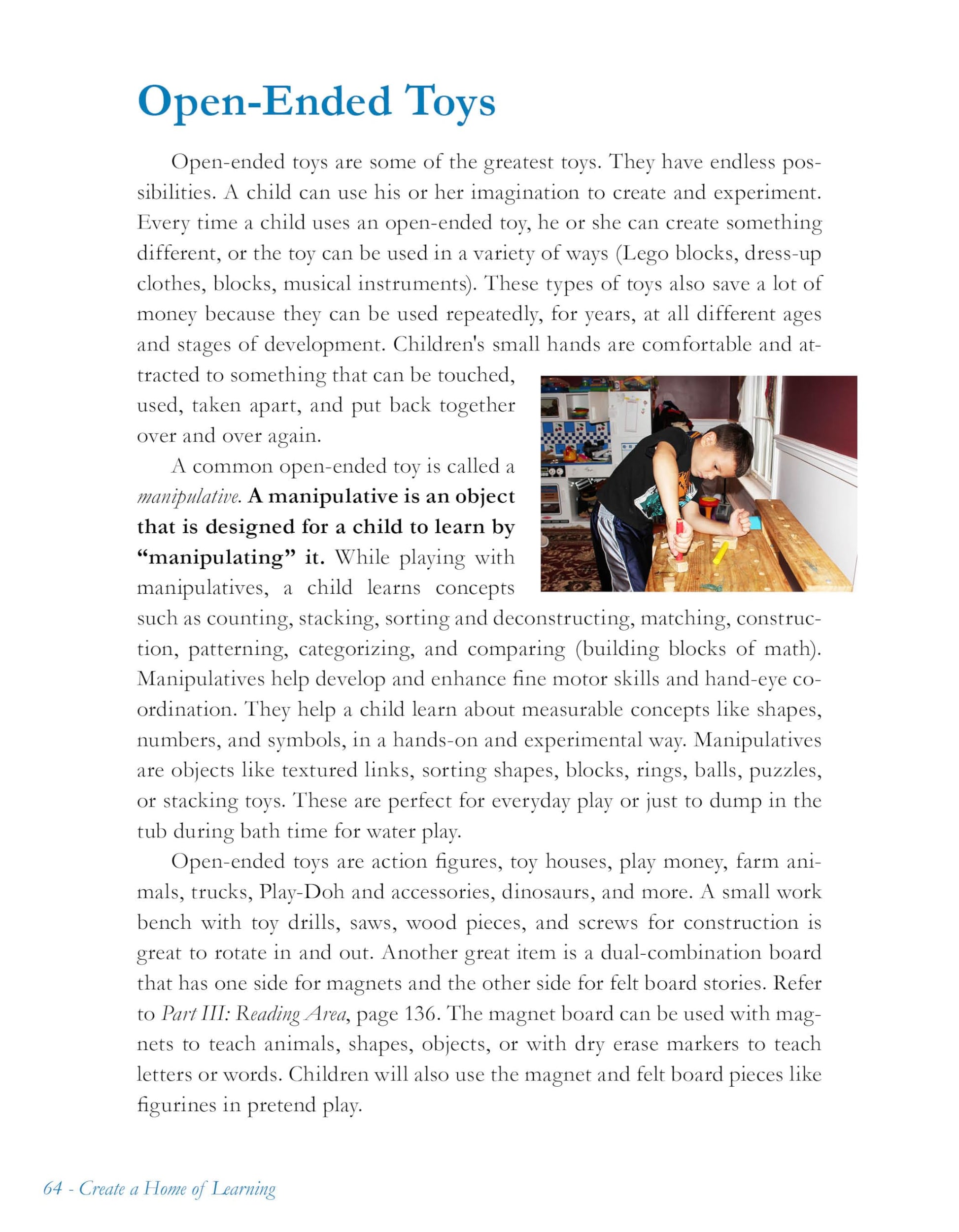 Create a Home of Learning- Award-Winning Guide to Setting Up Your Home with Play Areas & Screen-Free Play. For Years of Fun & Discovery!
