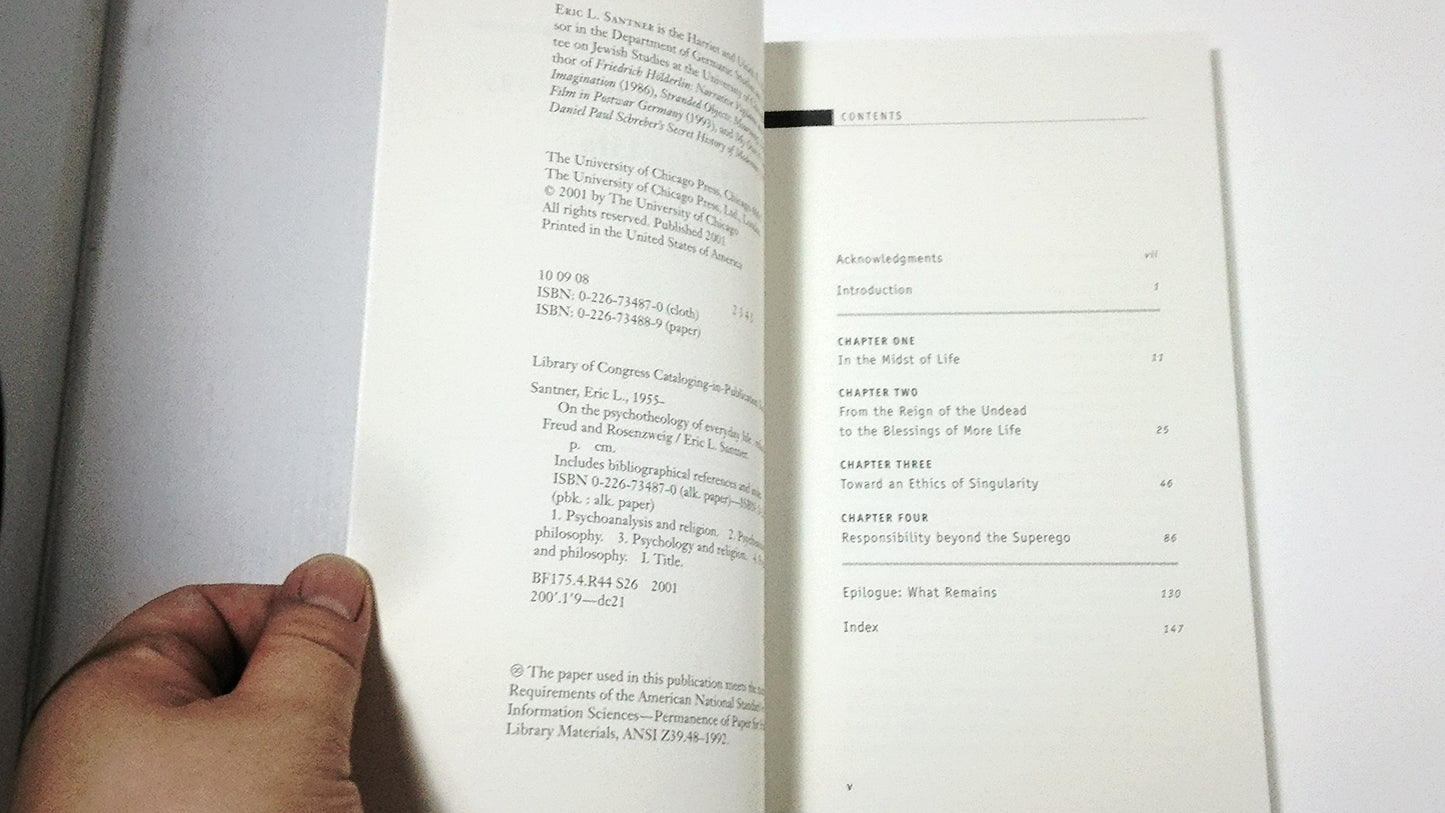 On the Psychotheology of Everyday Life: Reflections on Freud and Rosenzweig