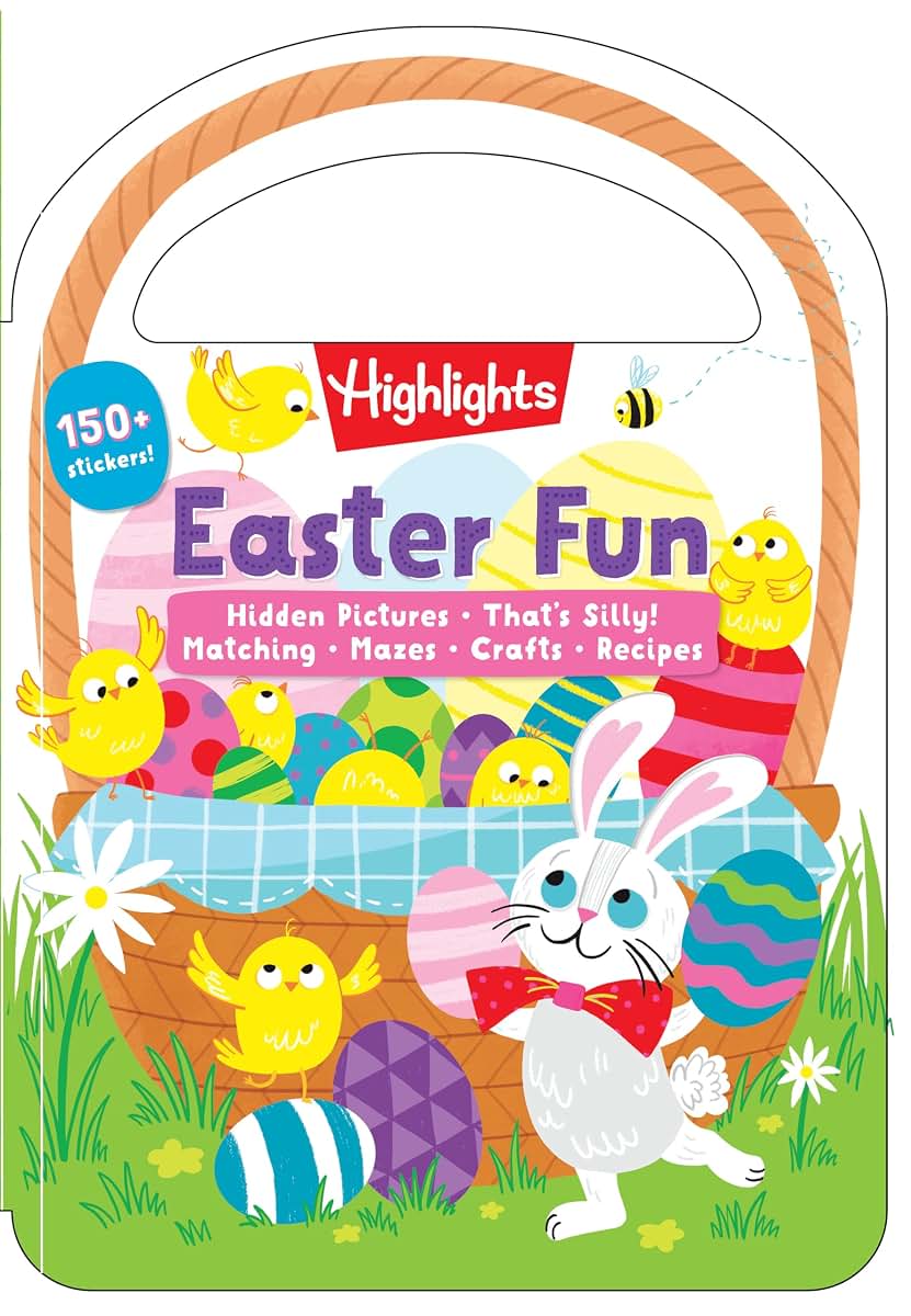 Easter Fun: Easter Basket Stuffer Gift for Kids 3-6, Jam-Packed Easter Fun in 48 Pages Featuring Puzzles, Games, Recipes and More Egg-cellent Activities to Celebrate (Carry and Play Activity Books)