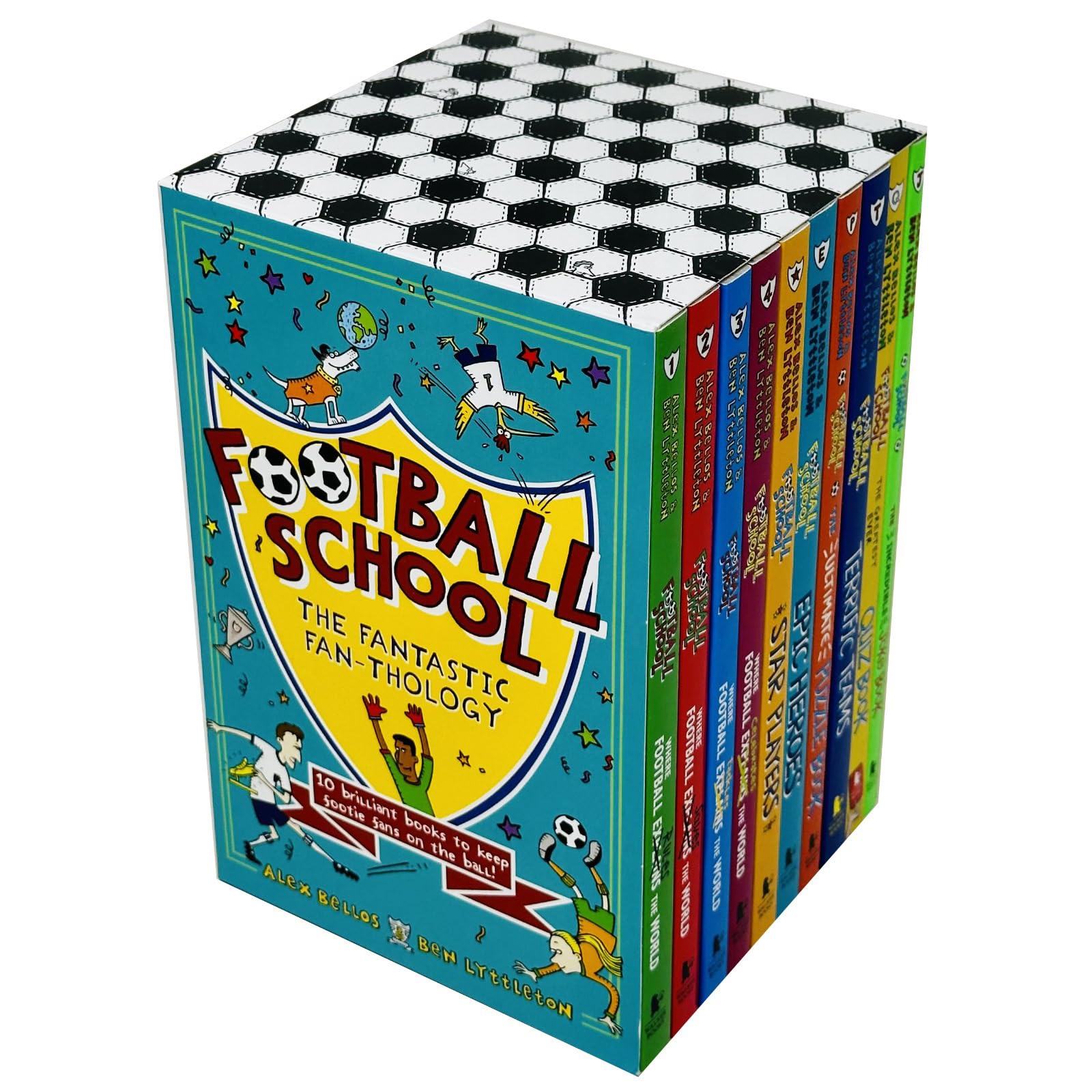 Football School The Fantastic Fan-Thology 10 Books Collection Box Set By Alex Bellos & Ben Lyttleton(Where Football Rules the World,Saves the World,Tackles the World,Celebrates, Star Players & More)