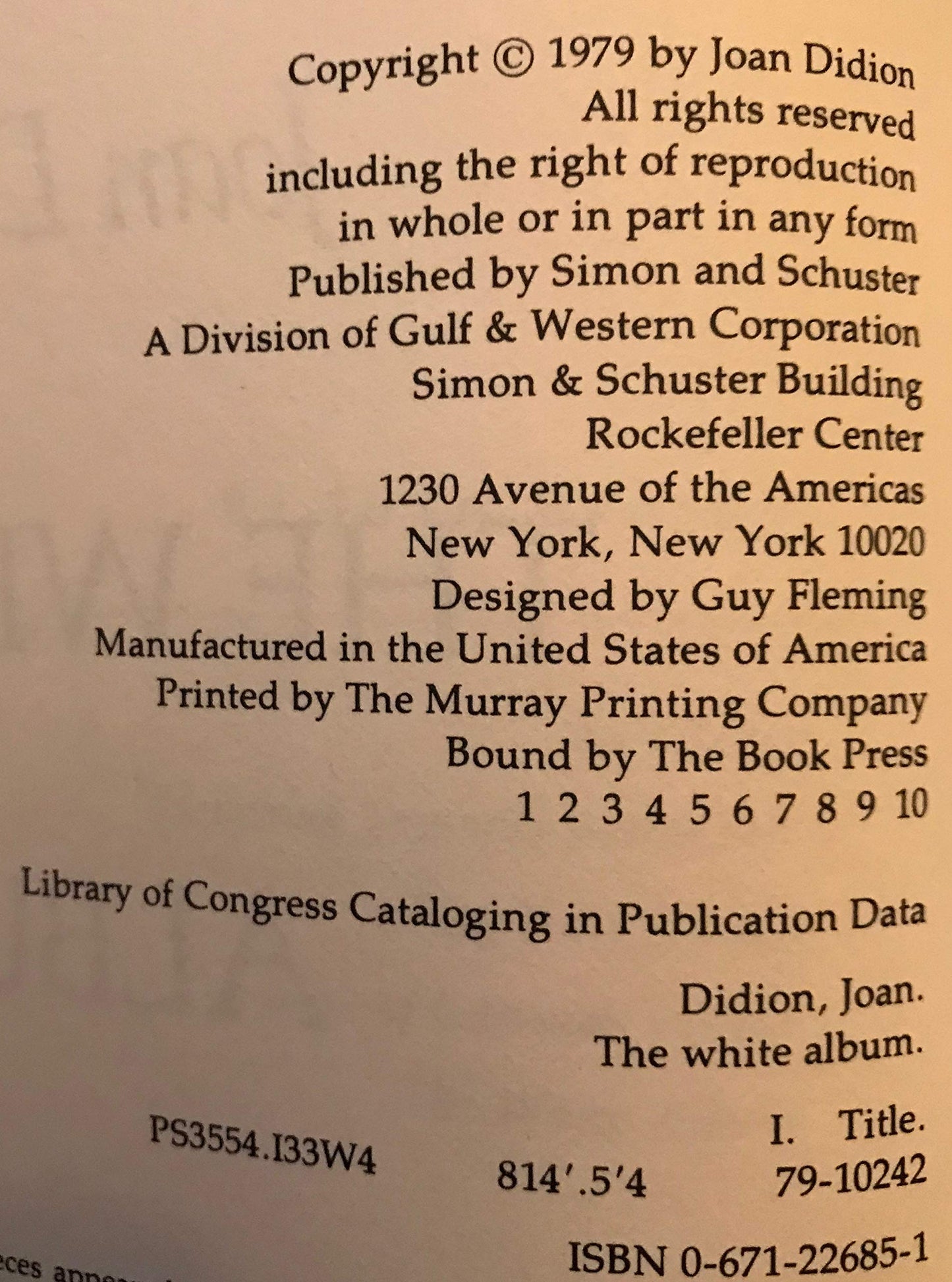 The White Album by Joan Didion