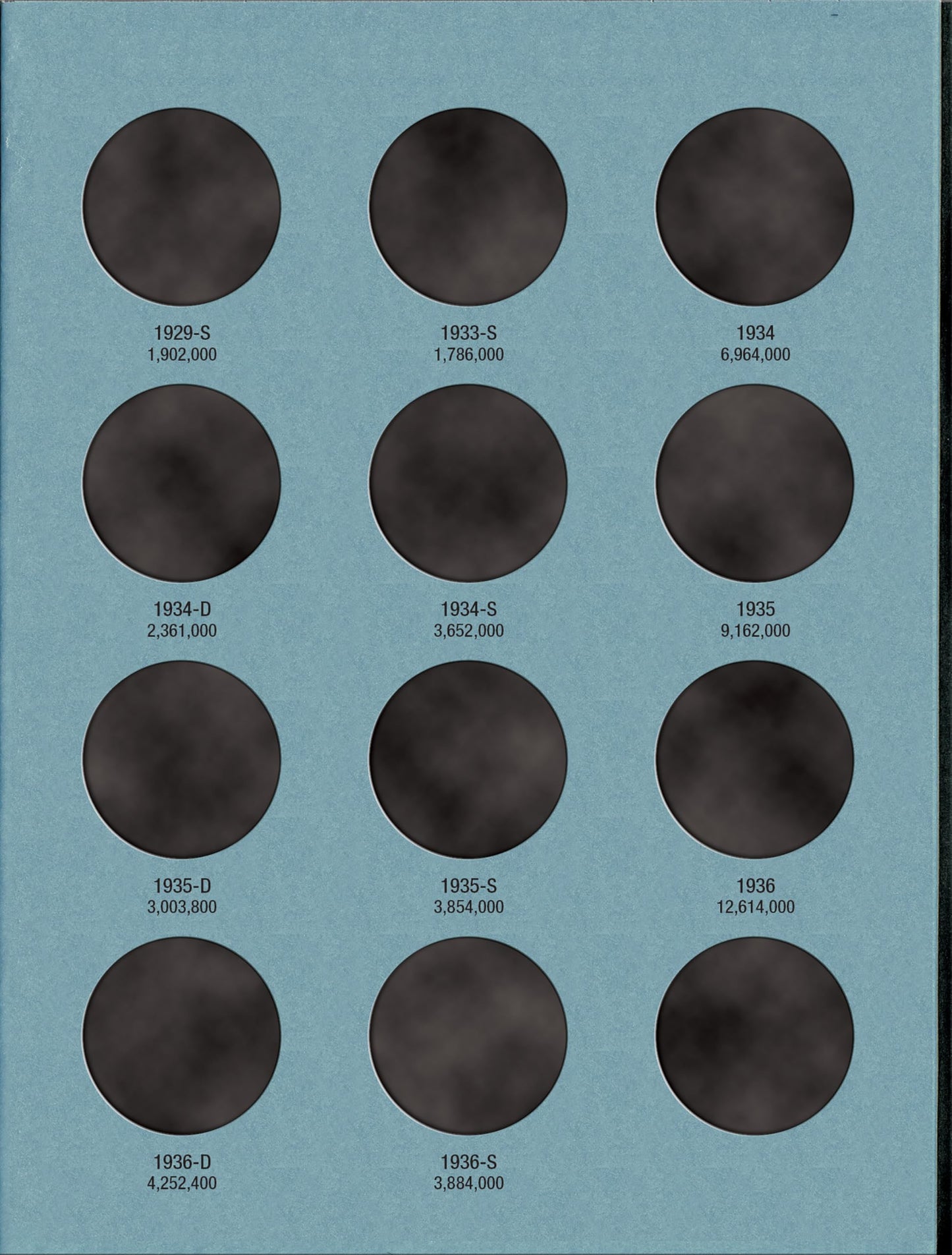 Official Whitman Coin Folder - Liberty Walking Half Dollars Collection #1: 1916-1936 (Liberty Walking, 1916-36)