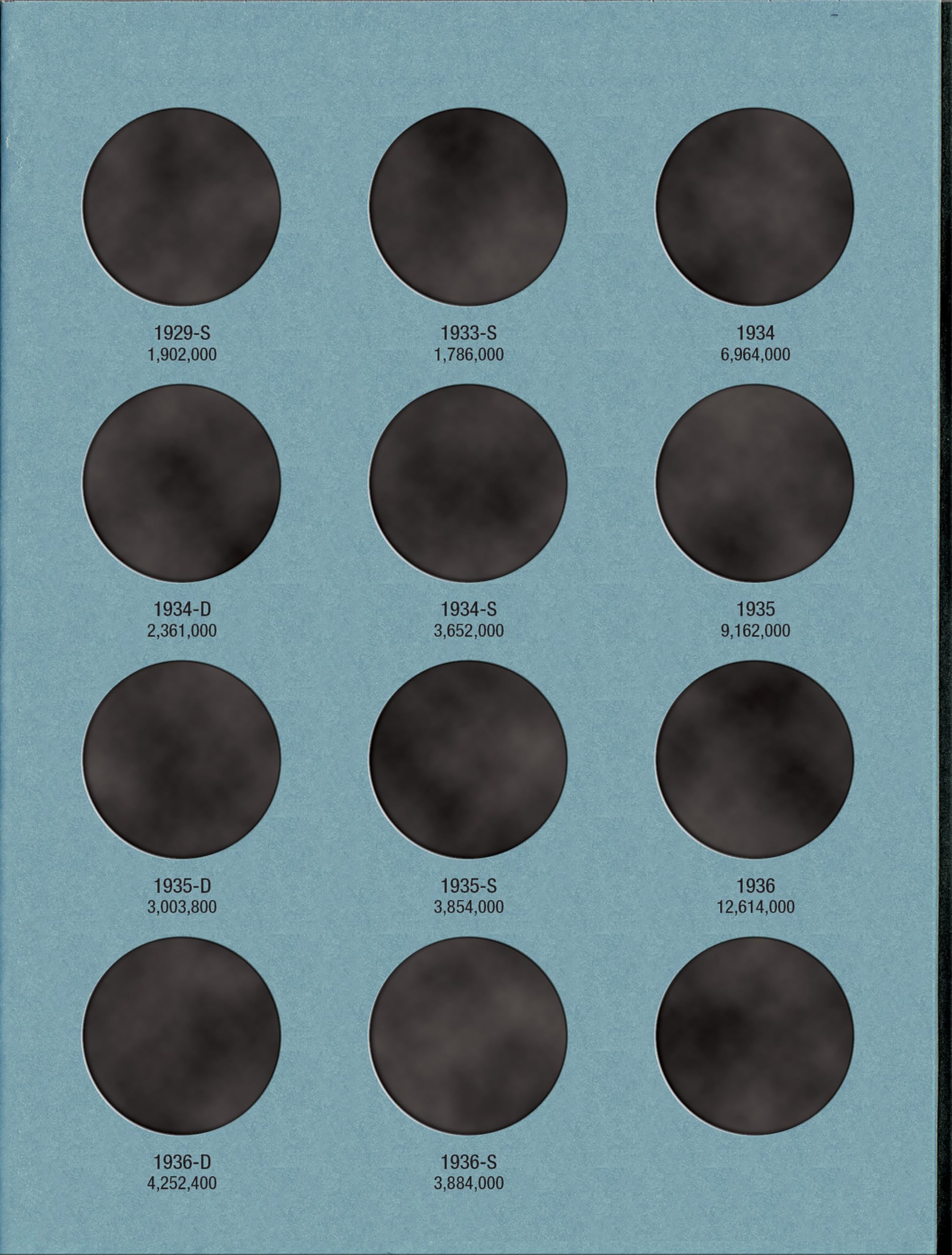 Official Whitman Coin Folder - Liberty Walking Half Dollars Collection #1: 1916-1936 (Liberty Walking, 1916-36)