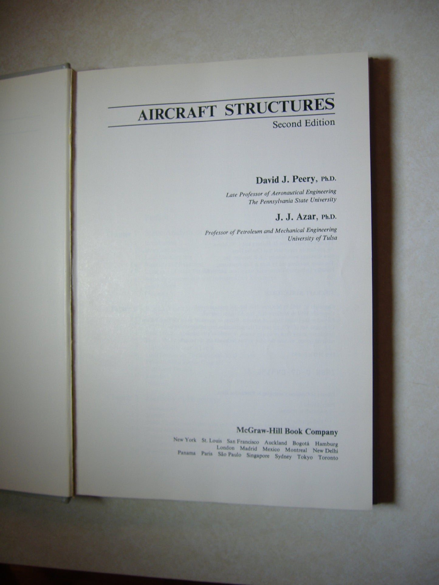 Aircraft Structures, 2nd Edition