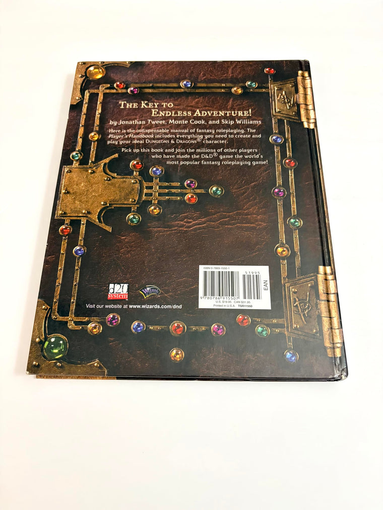 Dungeons & Dragons Player's Handbook: Core Rulebook 1 — back cover