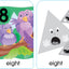 School Zone - Numbers, Colors & Shapes Puzzle Cards - Ages 4+, Numbers, Words, Vocabulary, Animal Names, Counting, and More