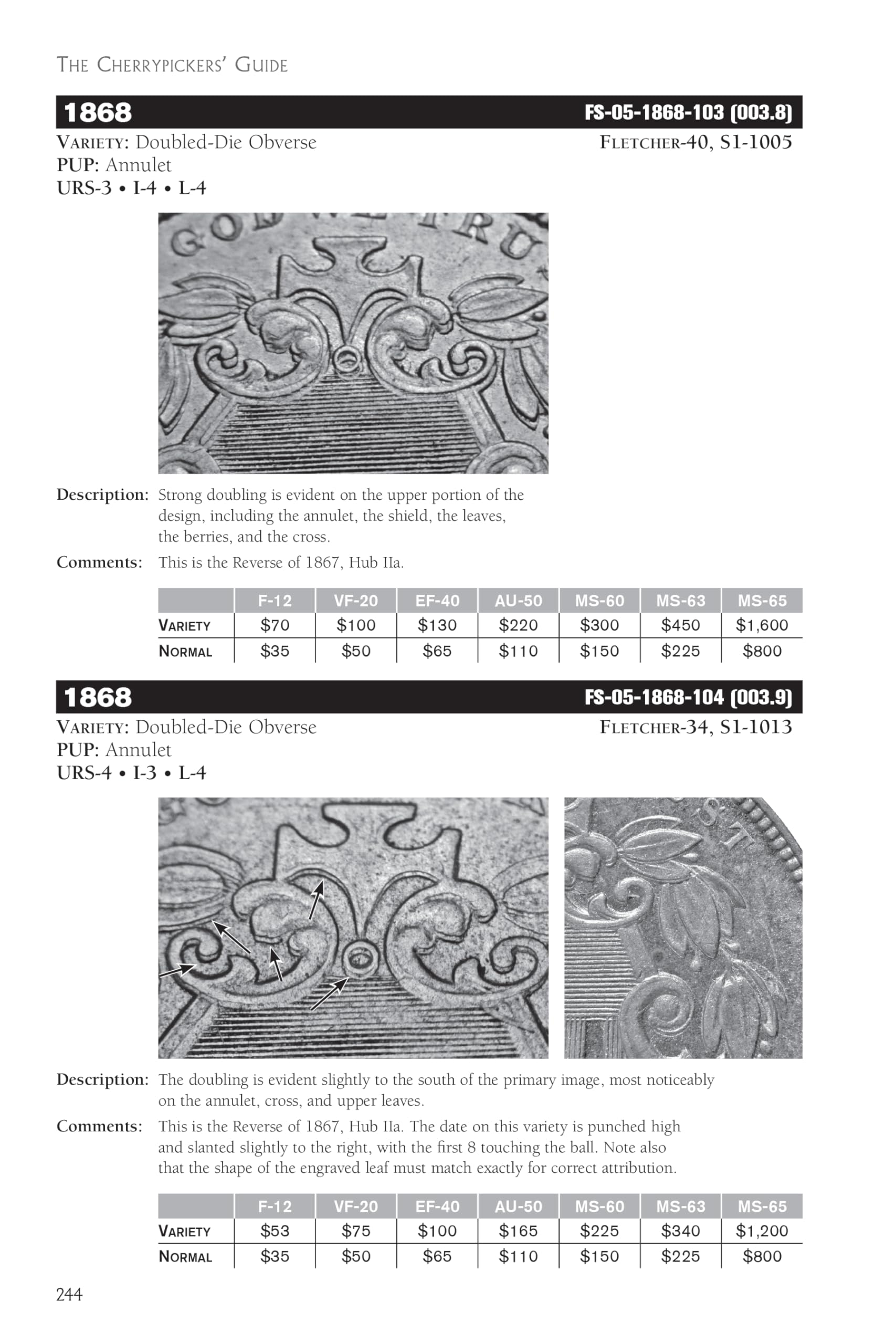 Cherrypickers' Guide To Rare Die Varieties of United States Coins, Volume 1 (Cherrypicker's Guides)