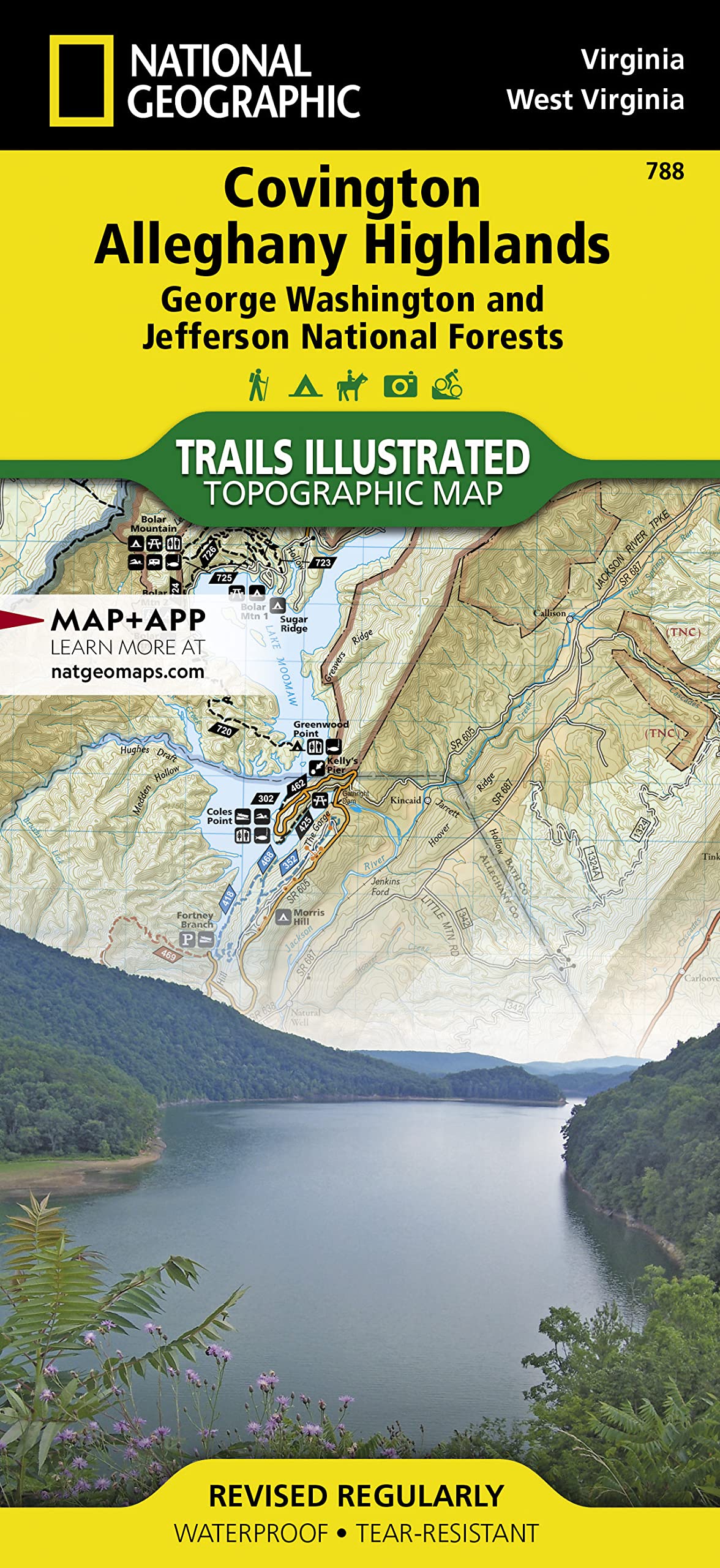 Covington, Alleghany Highlands [George Washington and Jefferson National Forests] (National Geographic Trails Illustrated Map)