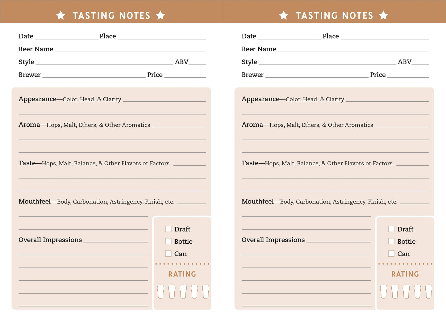 The Beer Review Logbook (Rate and Record Your Favorite Brews)