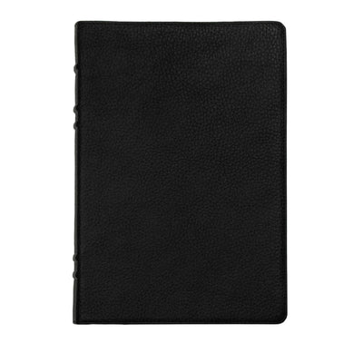 LSB Holy Bible, Large Print, Black Premium Genuine Leather (Cowhide): Legacy Standard Bible with Inside Column Cross References, 40 GSM paper, 2 Ribbon Markers, and Gold Gilded Page Edges