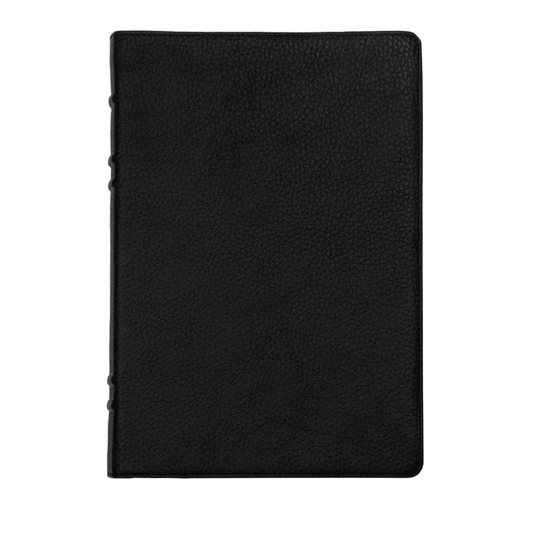 LSB Holy Bible, Large Print, Black Premium Genuine Leather (Cowhide): Legacy Standard Bible with Inside Column Cross References, 40 GSM paper, 2 Ribbon Markers, and Gold Gilded Page Edges