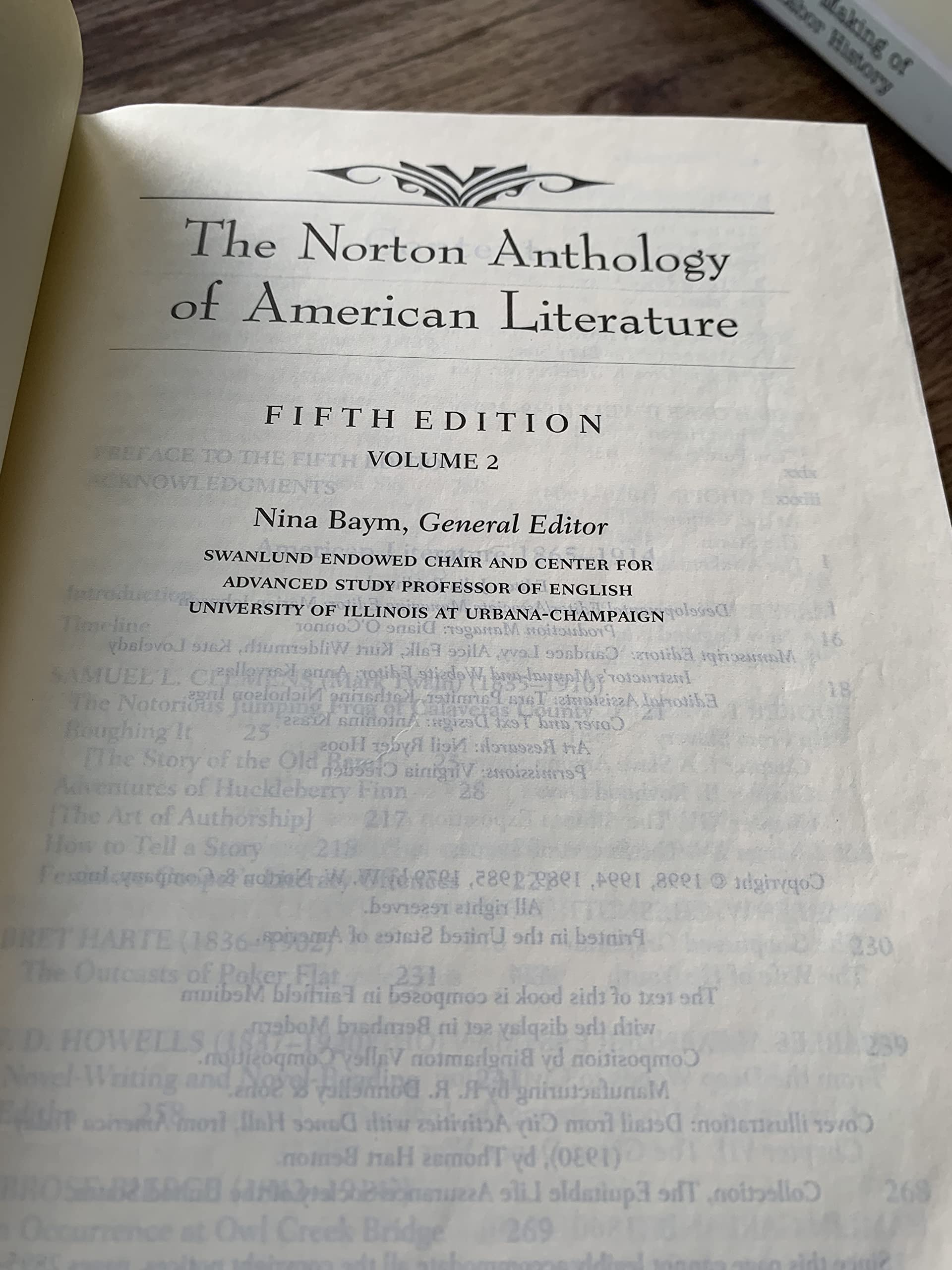 Norton Anthology of American Literature