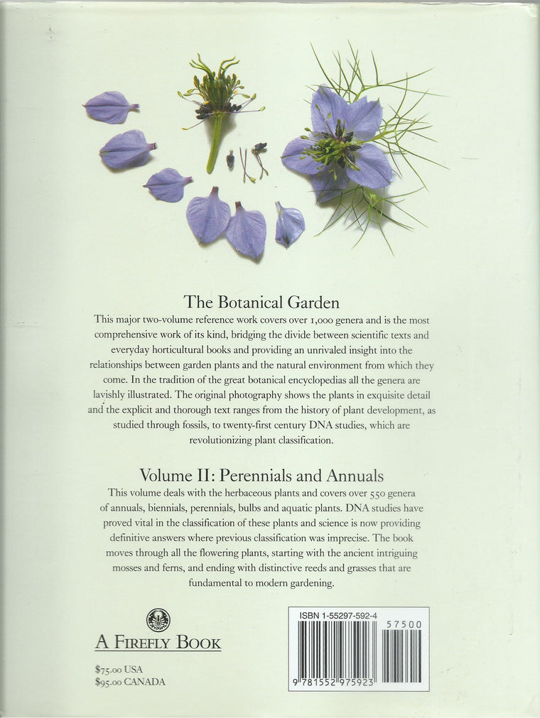 The Botanical Garden: Volume II: Perennials and Annuals — back cover